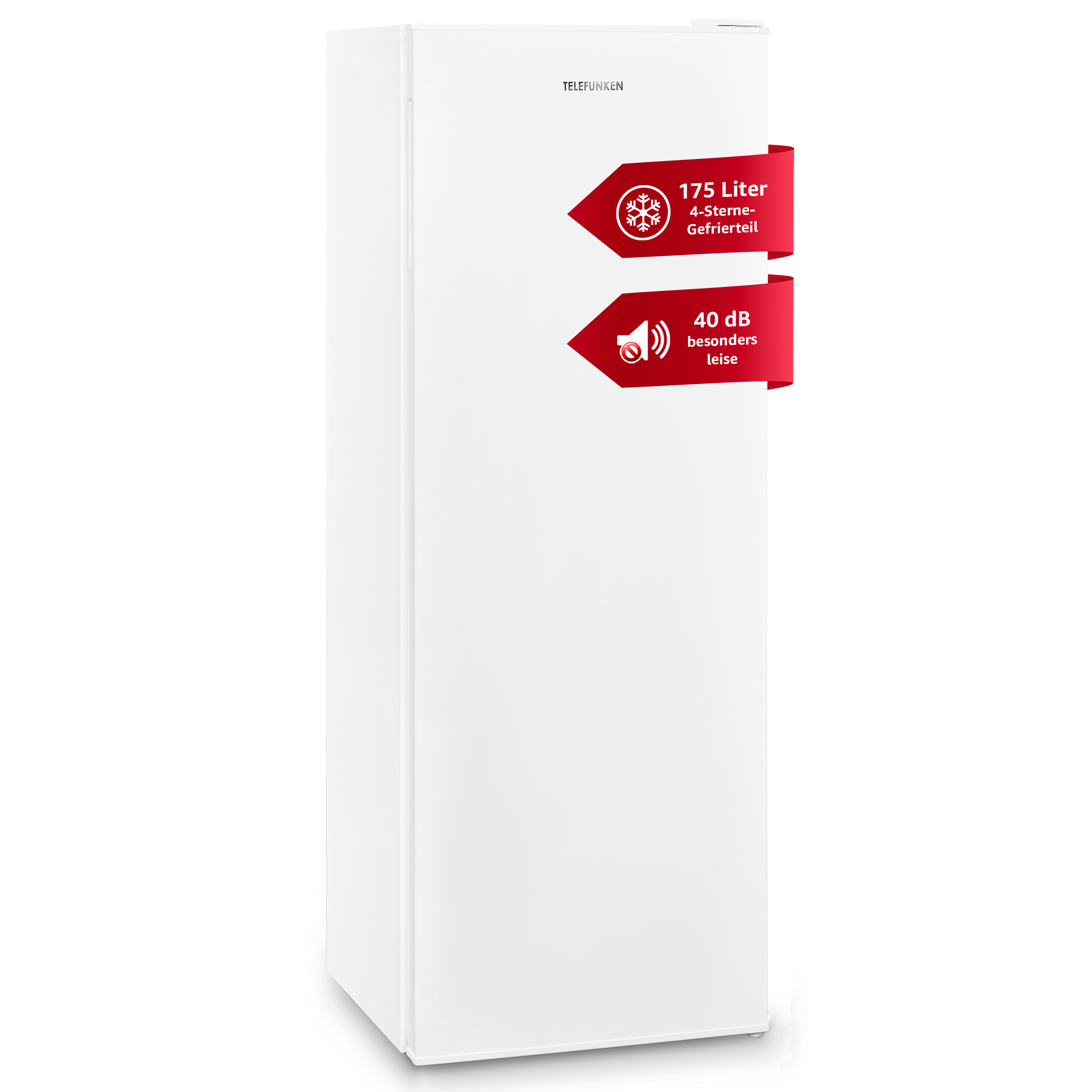 Image of Telefunken Large Freezer | Freestanding Freezer | 175 Liter Capacity - Space | Quiet 40 Db | 4-star Freezing | Temperature Control | Large Freezer | F-gs-145-e-