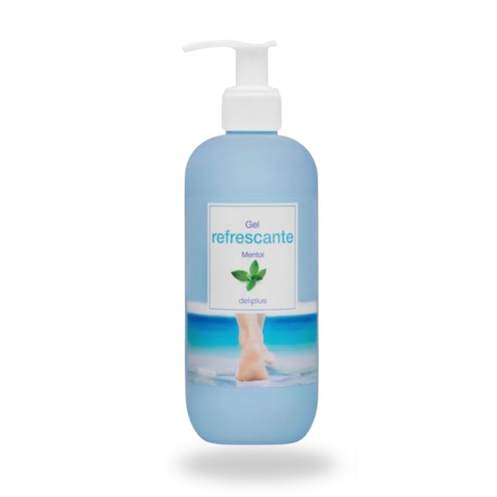 TEMU Gel refrescante Deliplus con mentol para pies y piernas en formato de 300 ml. Ideal para aportar , confort y una agradable de en el .
