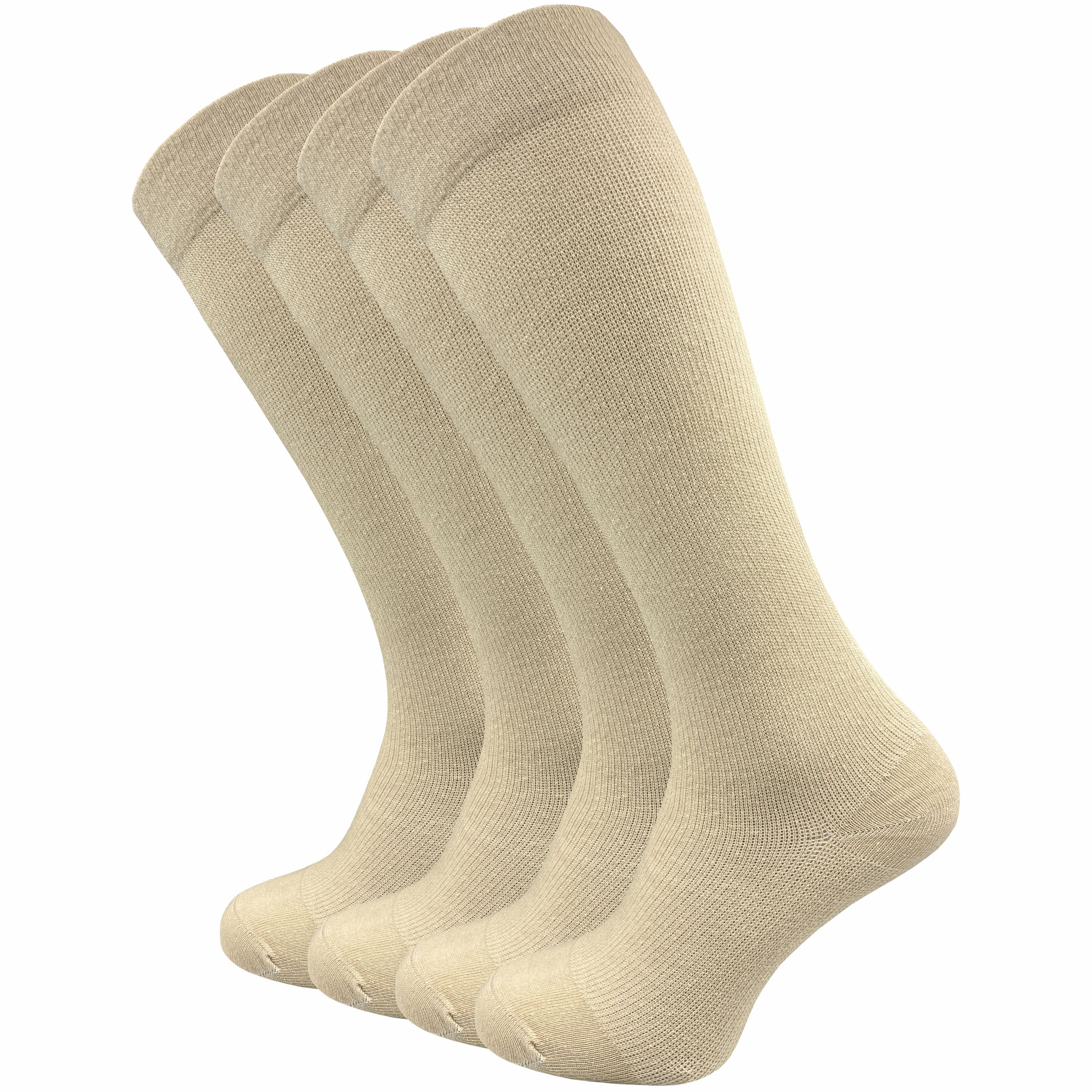 Compression Socks | For Travel, Long Sitting & Vein-friendly | Women's & Men's (4 Pairs)