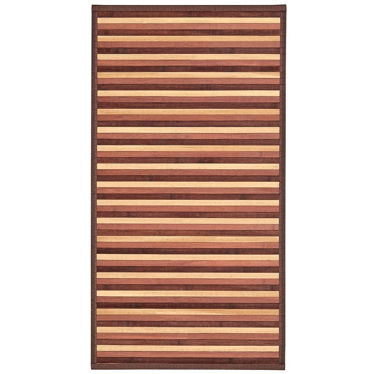 TEMU Natural Bamboo Runner Rugs For Bathroom, Kitchen, Entryway, Hallway With Gradient Colors