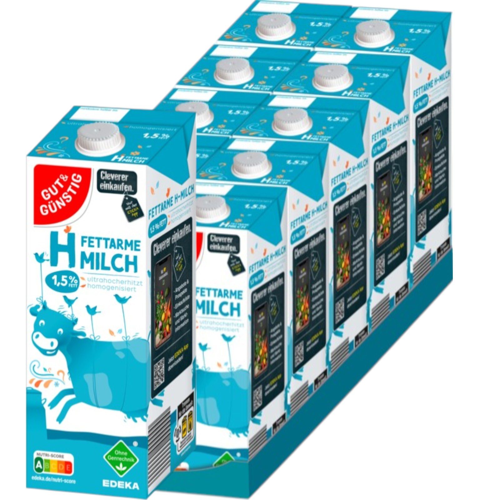 Good & Affordable H-milk 1.5 Percent, 12-pack (12 X 1 Liter)