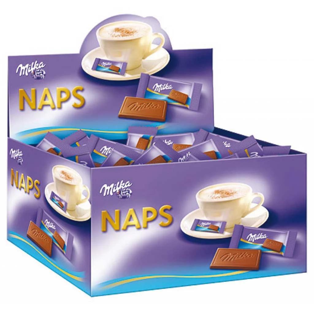 Image of Milka Naps Alpenmilch 1702g – 355pc Display Stand