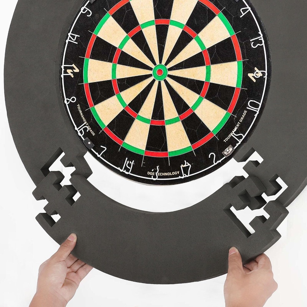 E-shop PU Dart Board Surround Universal Schutzring für alle Standard Dartboards, stoßdämpfendes PU-Material, um Bounce-Outs und Wandschäden zu