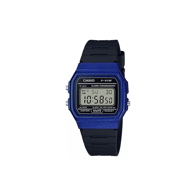 TEMU CASIO -91WM-2A Reloj de Pulsera Digital para Unisex Color Azul. Diámetro de 34 mm.