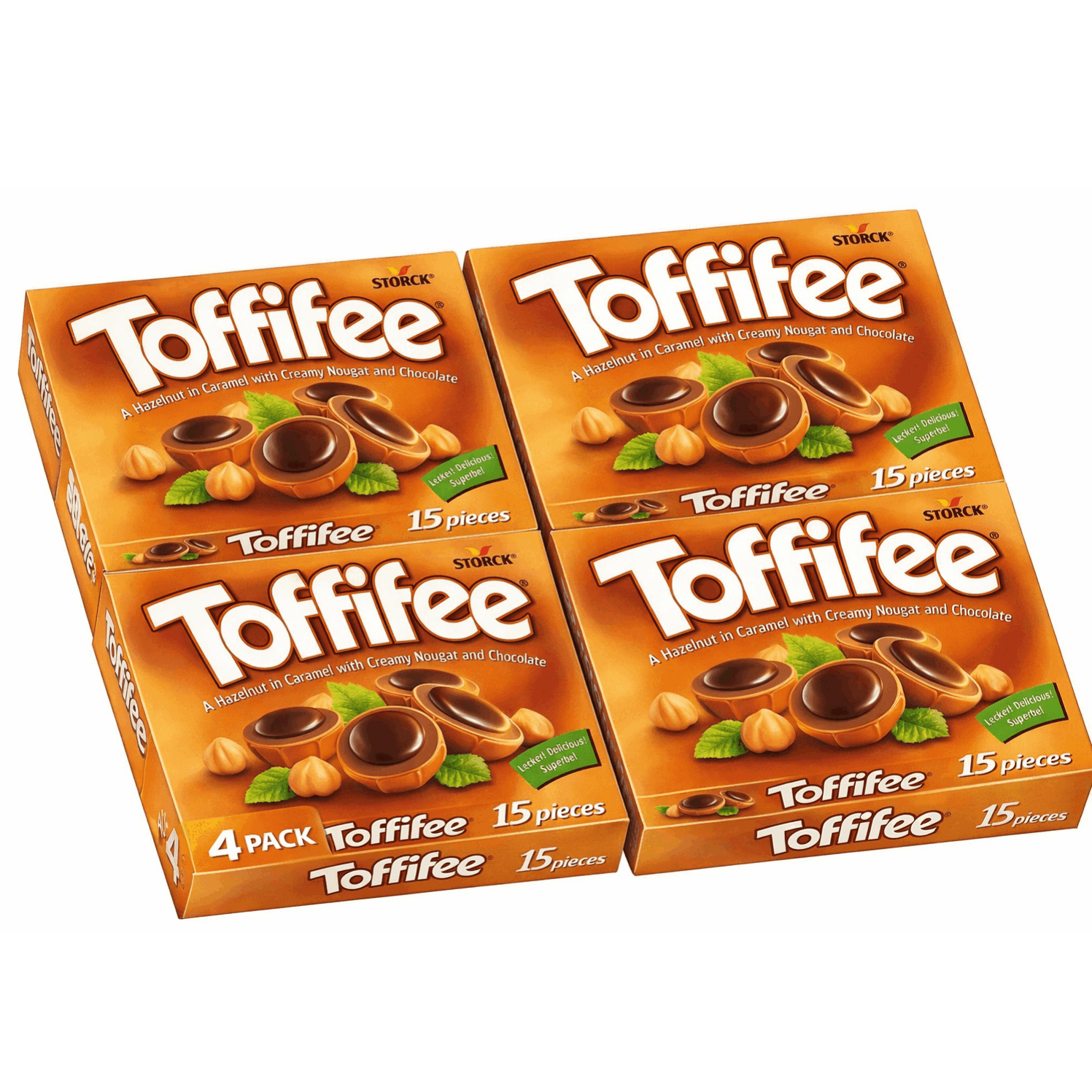 Toffifee 5x Or 4x Packs, Hazelnut In Caramel, Nougat Cream And Chocolate, 625g