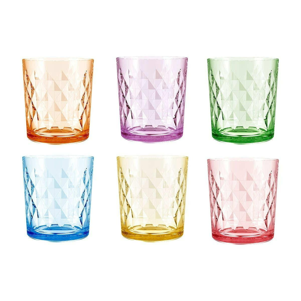 juego de 6 vasos de vidrio con   diamante, 360ml, estilo retro,      , ideales para regalo de navidad, cócteles, agua o  , vajilla elegante para el hogar
