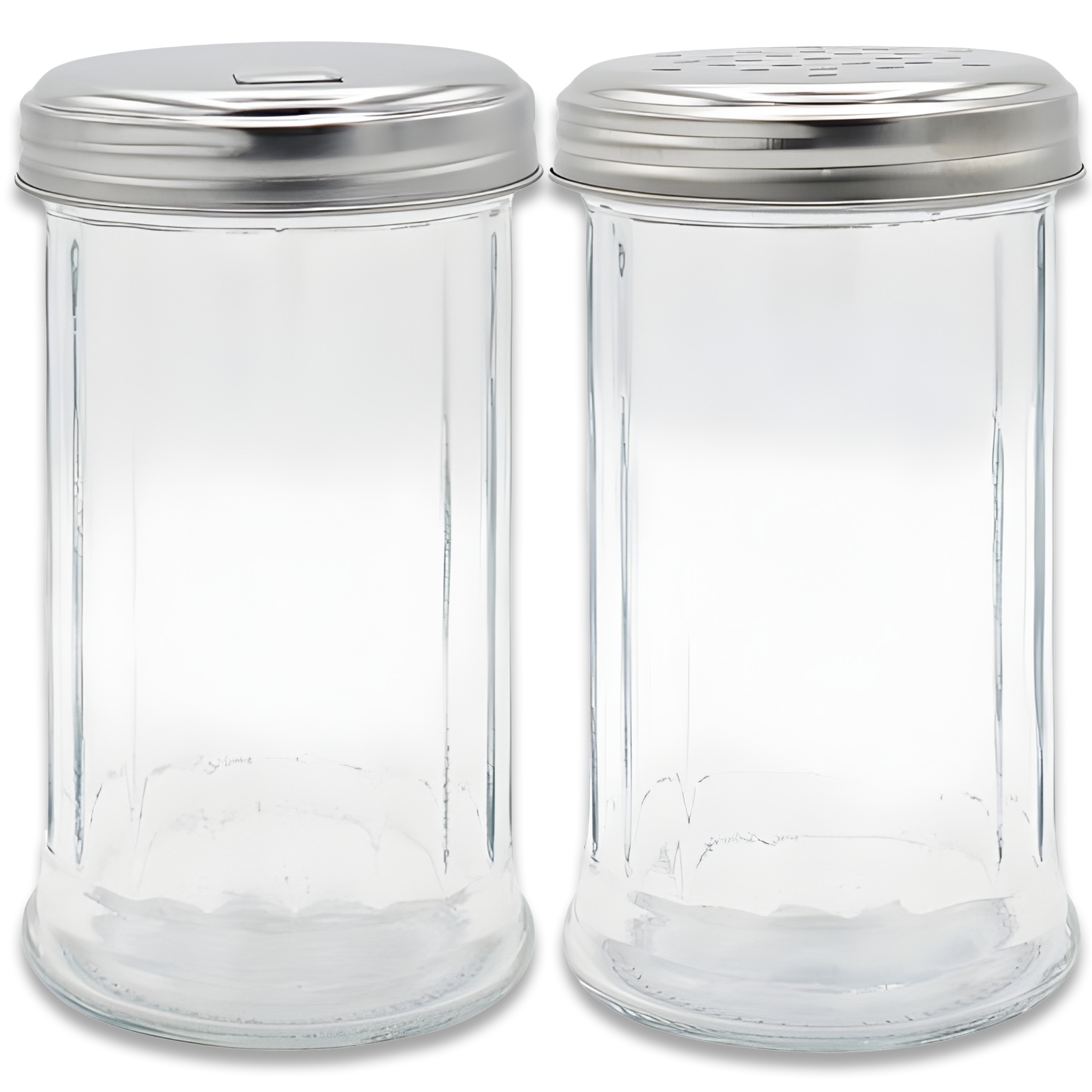 Spice Shaker & Universal Shaker Set 350 Ml – Glass Shaker With Stainless Steel Lid | Dishwasher Safe | For Spices & Powders