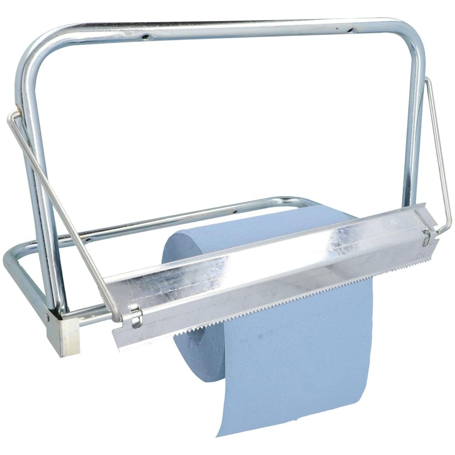 Image of Nigrin Wall Mount Cleaning Cloth Roll Holder, Cleaning Paper Roll Bracket For Workshop Wall