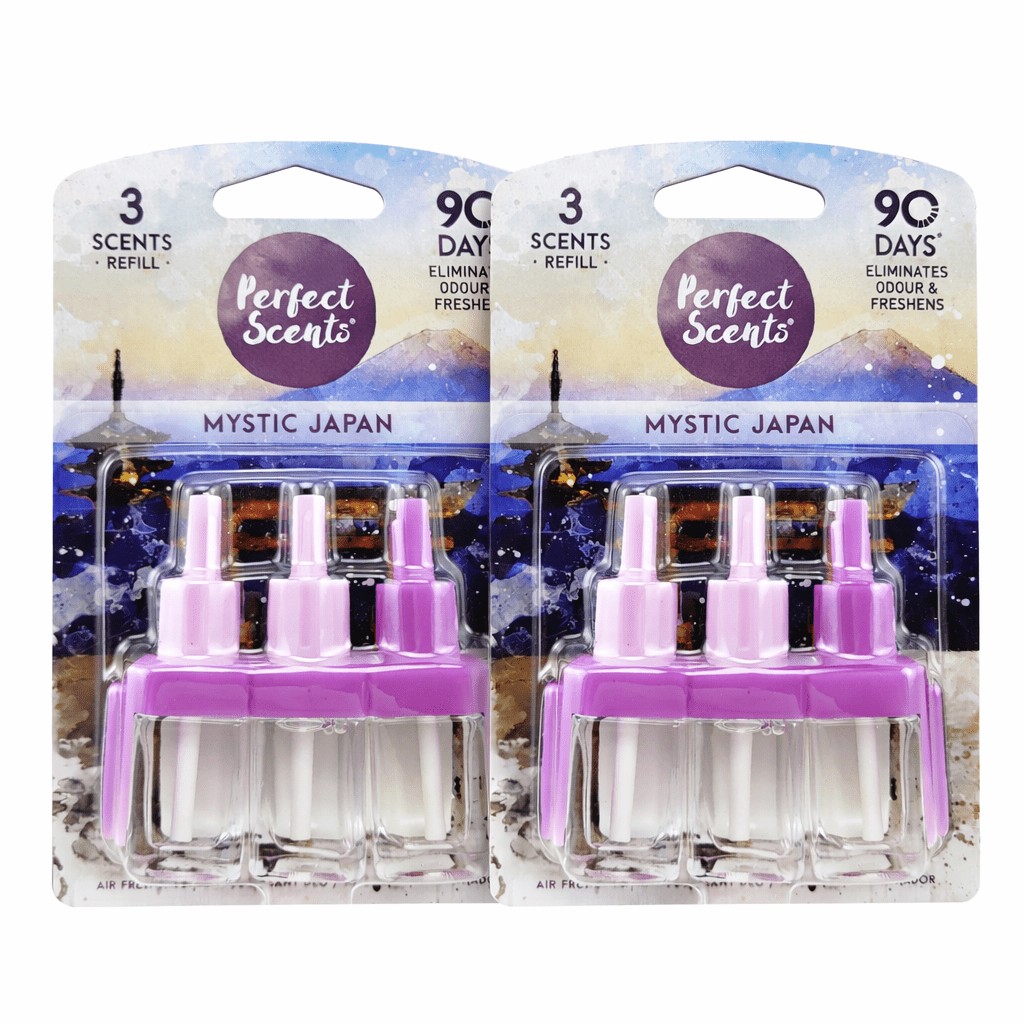 TEMU 2x 3 Scents Refill Japan 604796 Air Freshener Refill Long Lasting Fragrance Home Office Bathroom Scent Refill Pack