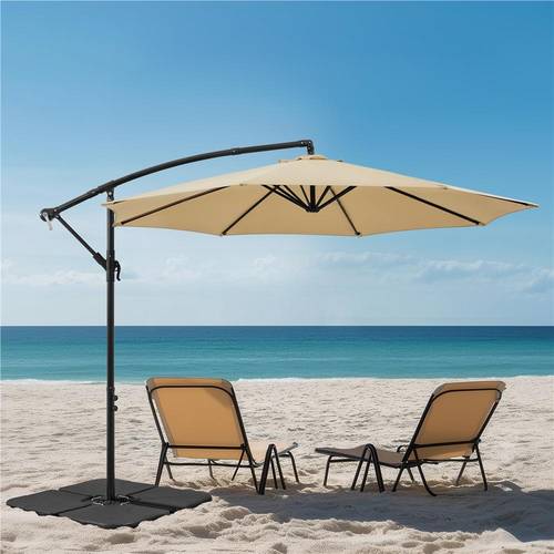 outdoor umbrella patio offset umbrella outdoor hanging umbrella banana parasol sun shade shelter market backyard umbrella with crank cross base for beach outdoor party garden