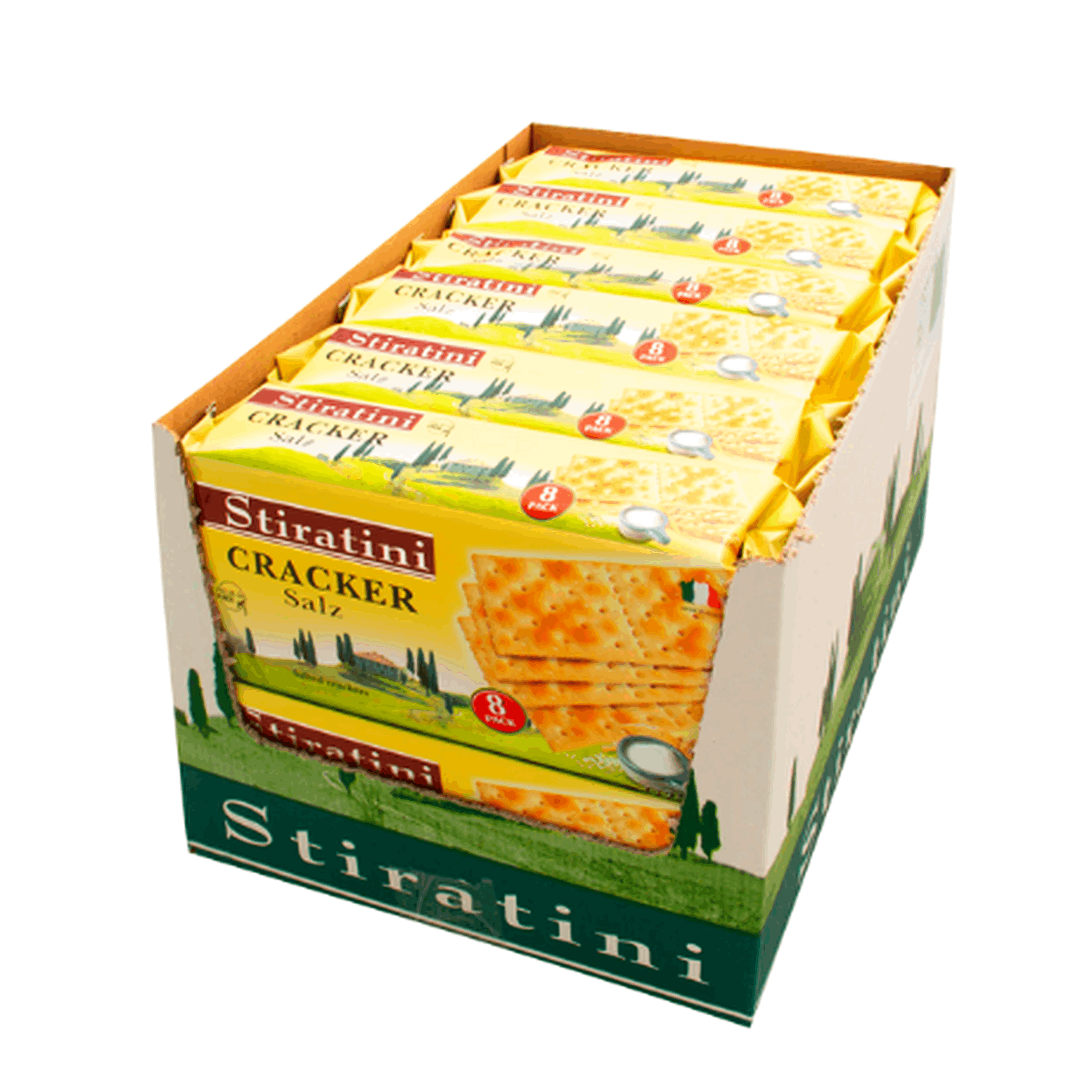 Stiratini Salted Crackers 12 X 250 G – Crispy Italian-style Salt Crackers | 8-pack Per Unit