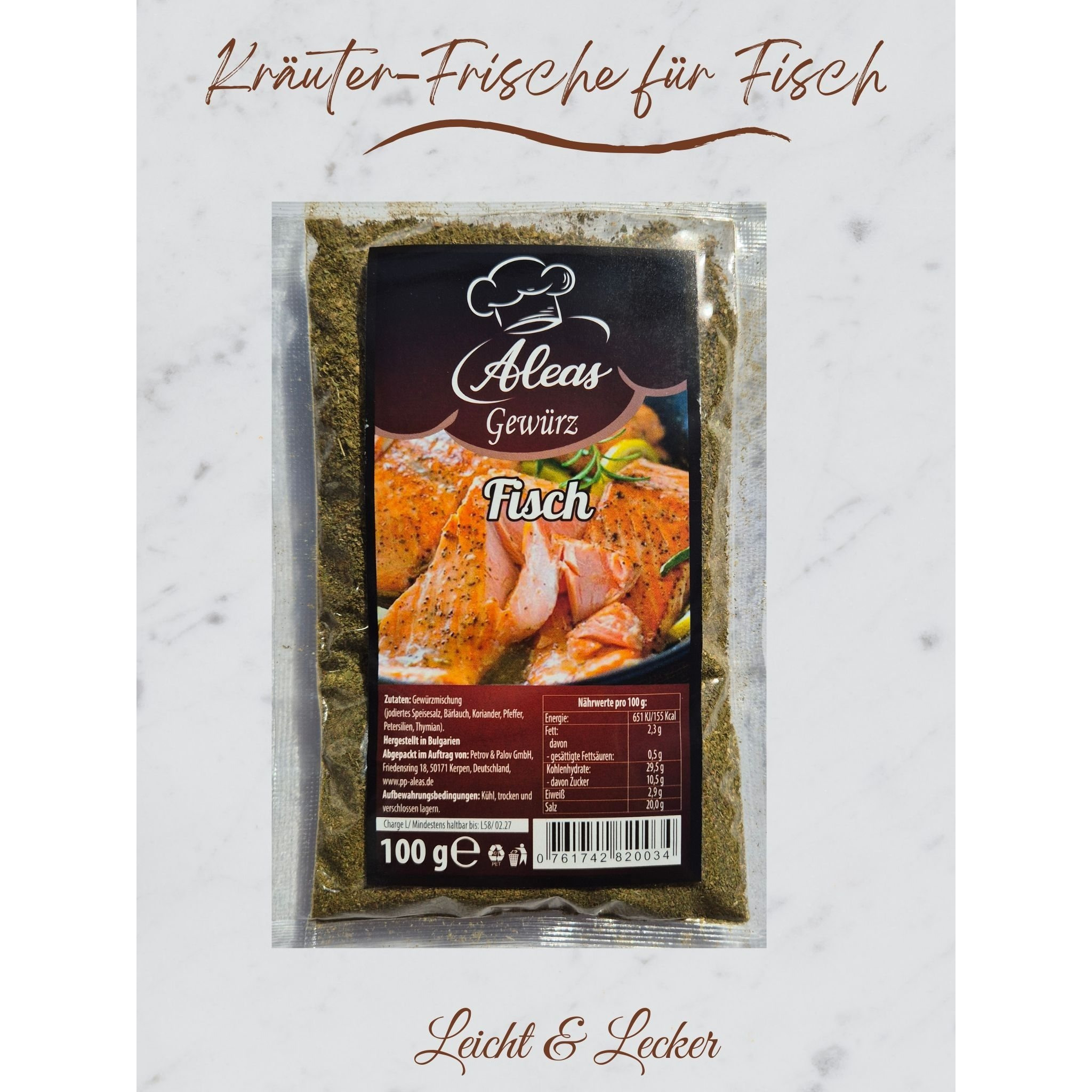 Nature-fish Seasoning: Mix For Salmon, Trout & Seafood Aleas 100 G