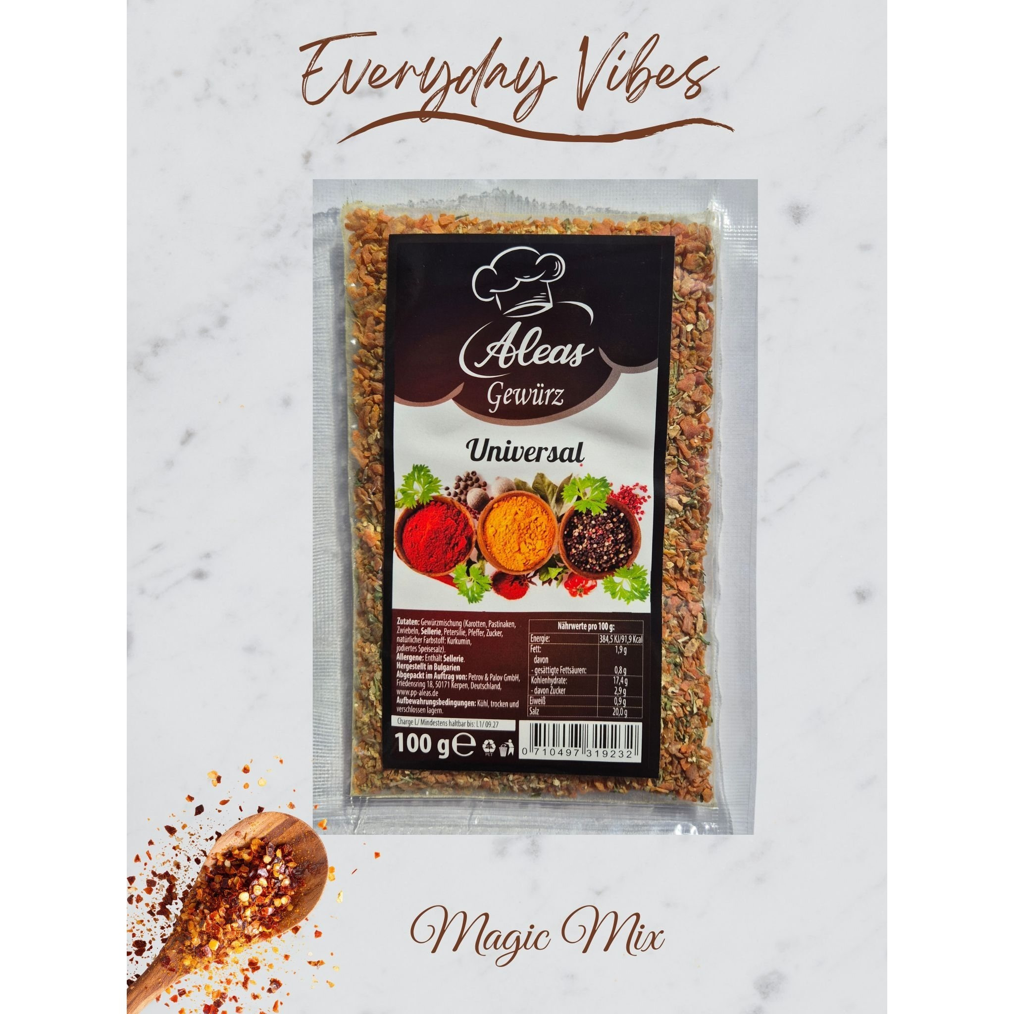 Premium Universal Spice – The Harmonious All-rounder For Your Kitchen, Aleas, 100 G