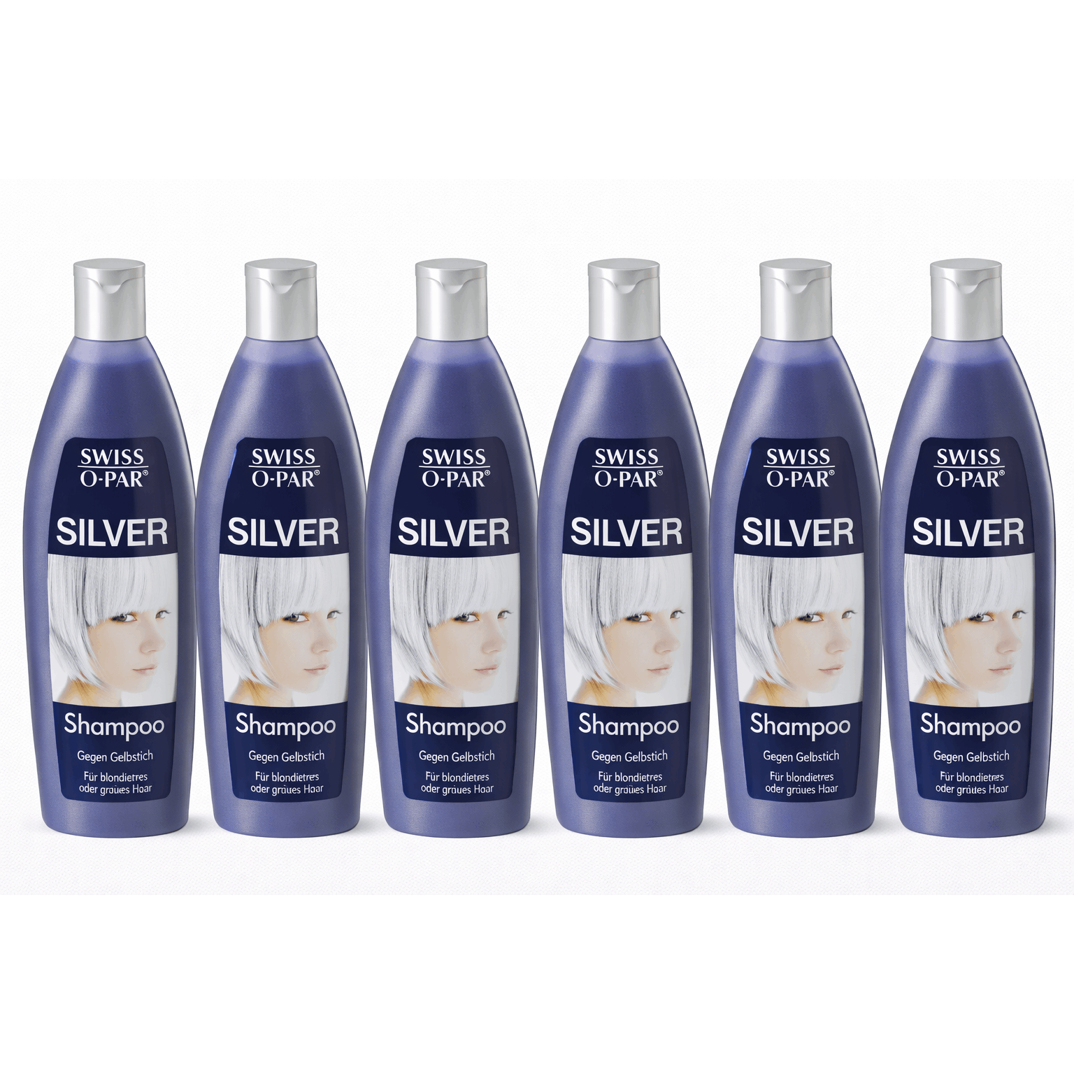 Image of -o-par Silver Shampoo Anti-yellowing Care For Bleached & Gray Hair 250ml 6-pack