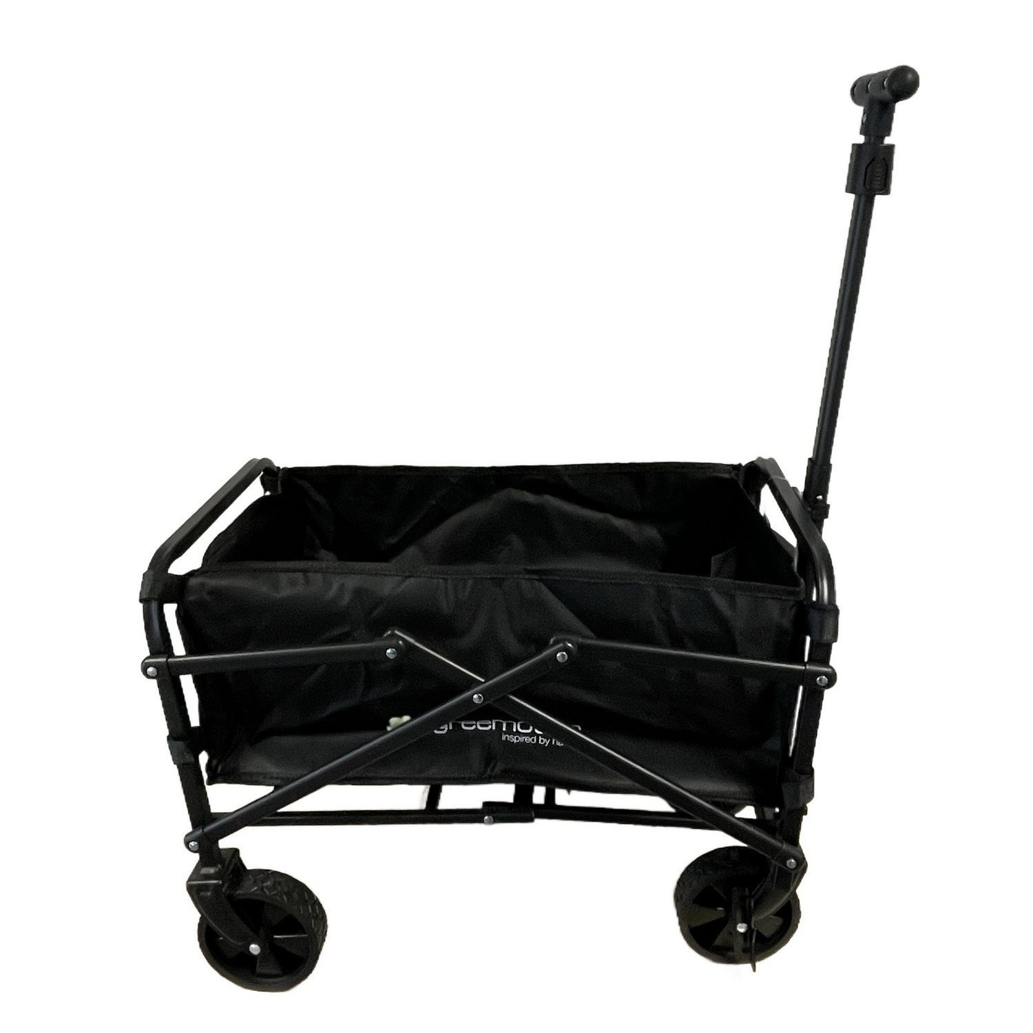 Image of Mini Handcart Transport Wagon With Telescopic Handle, Foldable Garden Cart, Collapsible Utility Cart, Beach Cart, Pull Cart, , Transport Aid For , Gardening, And More