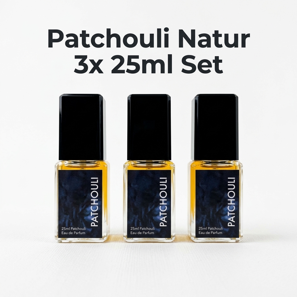 Image of Patchouli Natur Set 3x25ml – Vintage 70s/80s Scent – Gothic Classic – Bundle