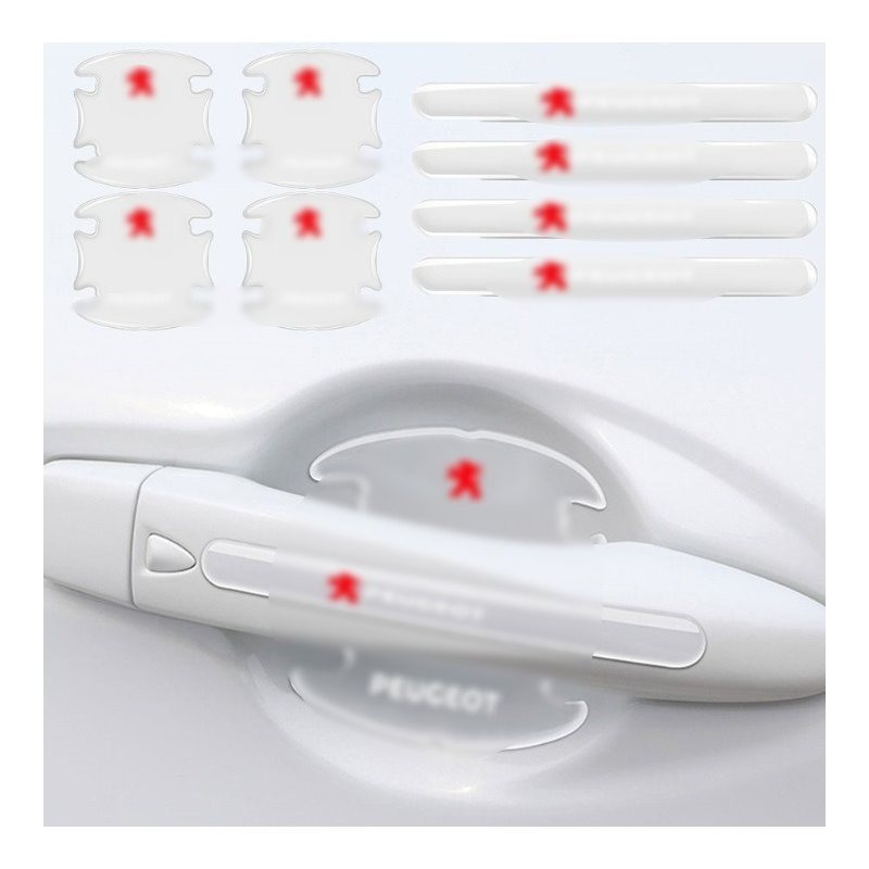 Transparent Protective Stickers For 207 208 2008 Door Handle Film