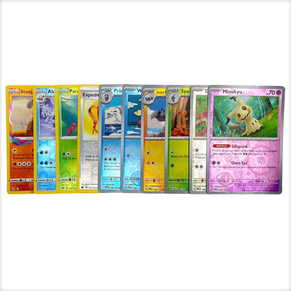 TEMU Trading Cards Reverse Bundle - 10 Cards Foil - Random Assorted Pack