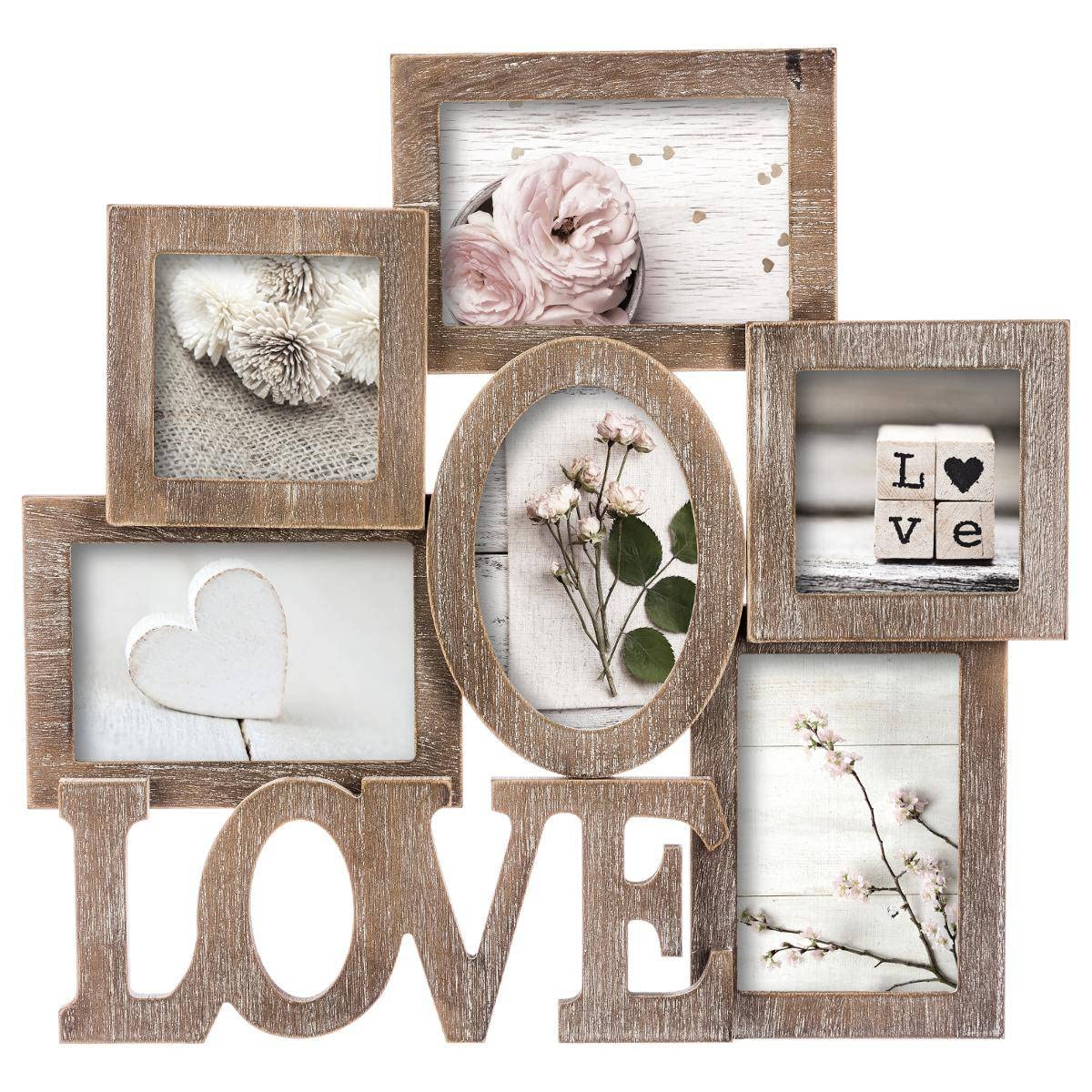 - 6 Photos - Wooden Frame