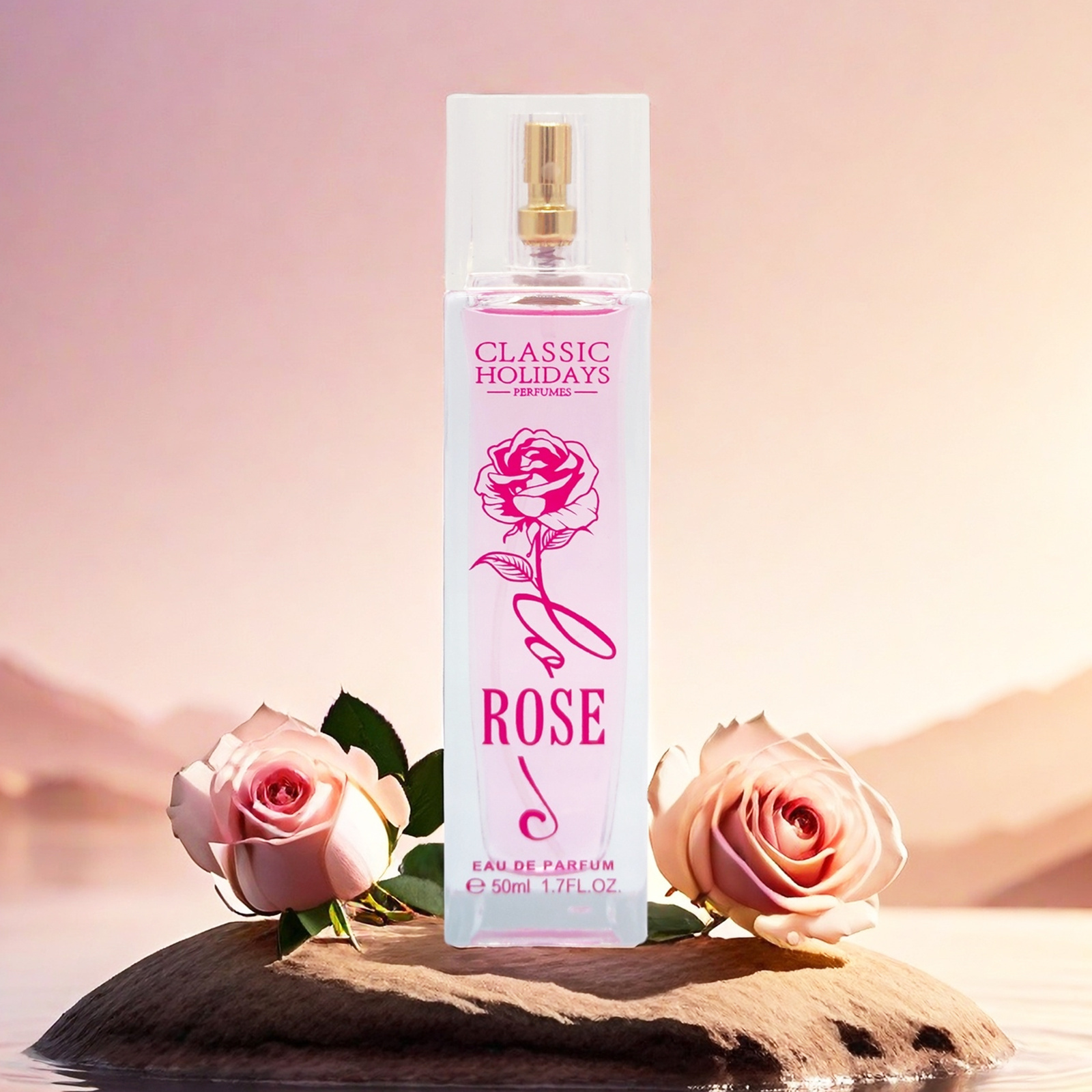 Image of 50ml Rose Eau De Parfum - Fragrance For Women, Ideal For Daily Wear, Romantic Dates & Gifting