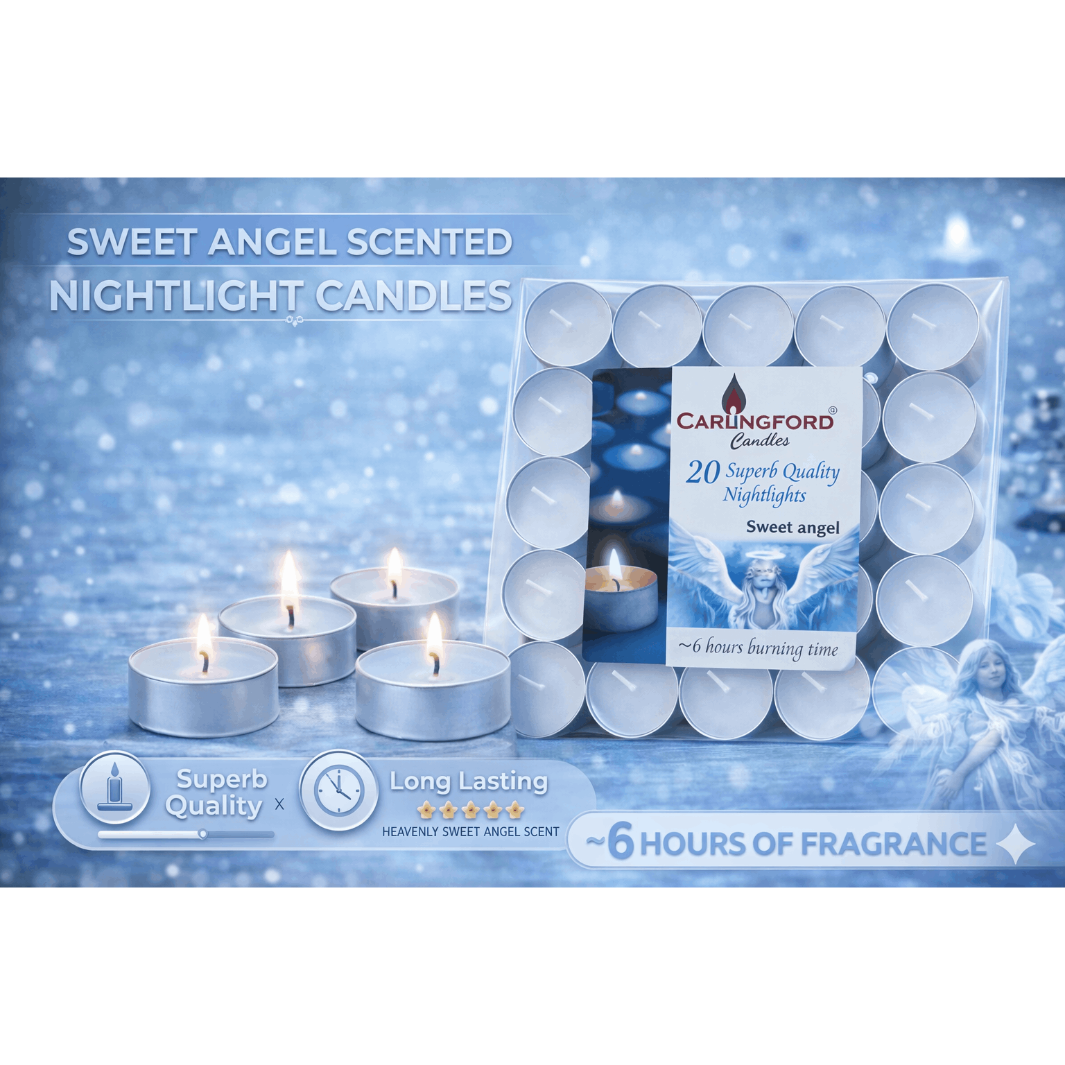 TEMU Premium Scented 6hrs Candles Pack Of 20 | 6 To 8 Hrs | | Different Fragrances | Gifting Quality |