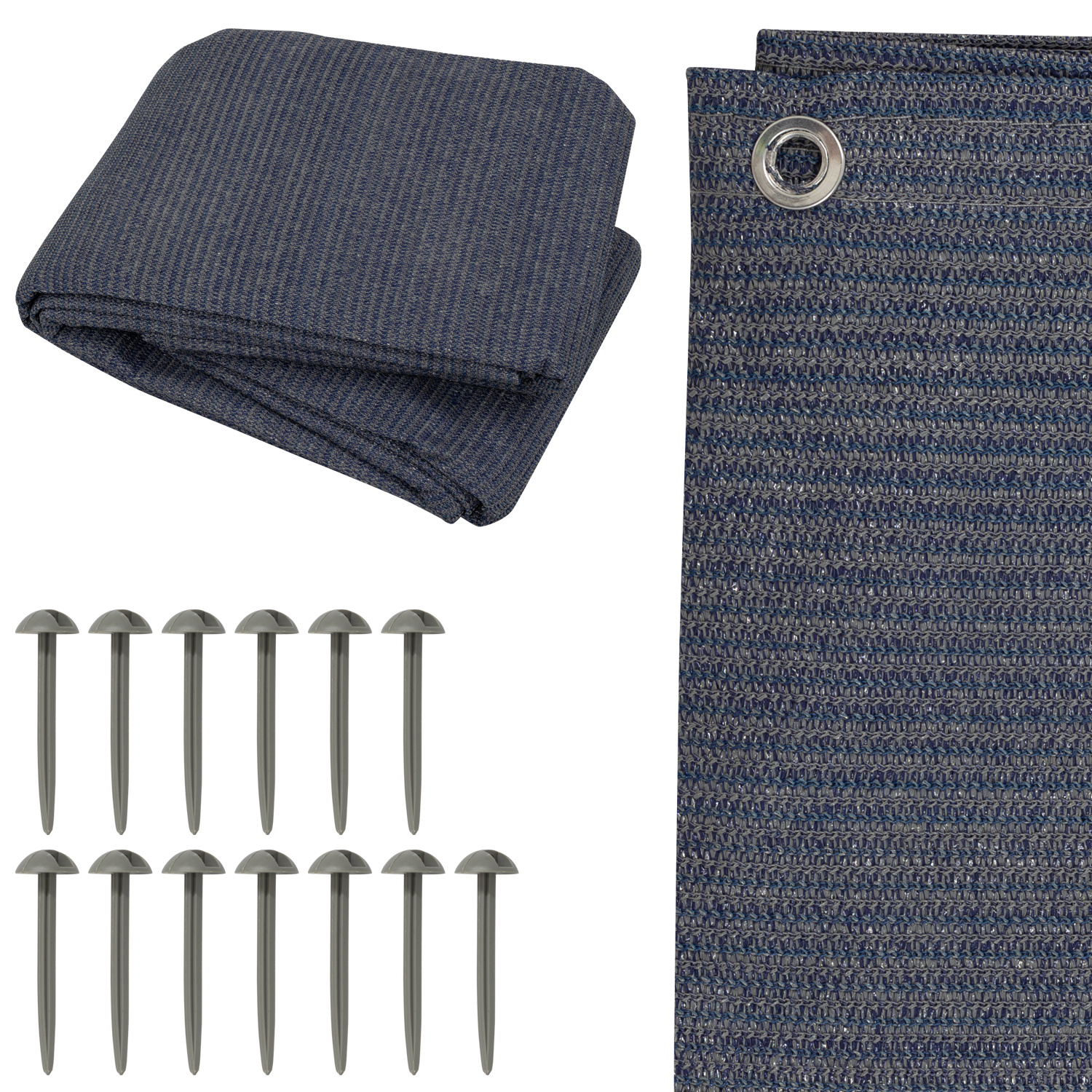 Andes Tent & Awning Carpet Blue – Outdoor Camping Ground Mat, Durable Breathable Flooring For Tents, Awnings & Use