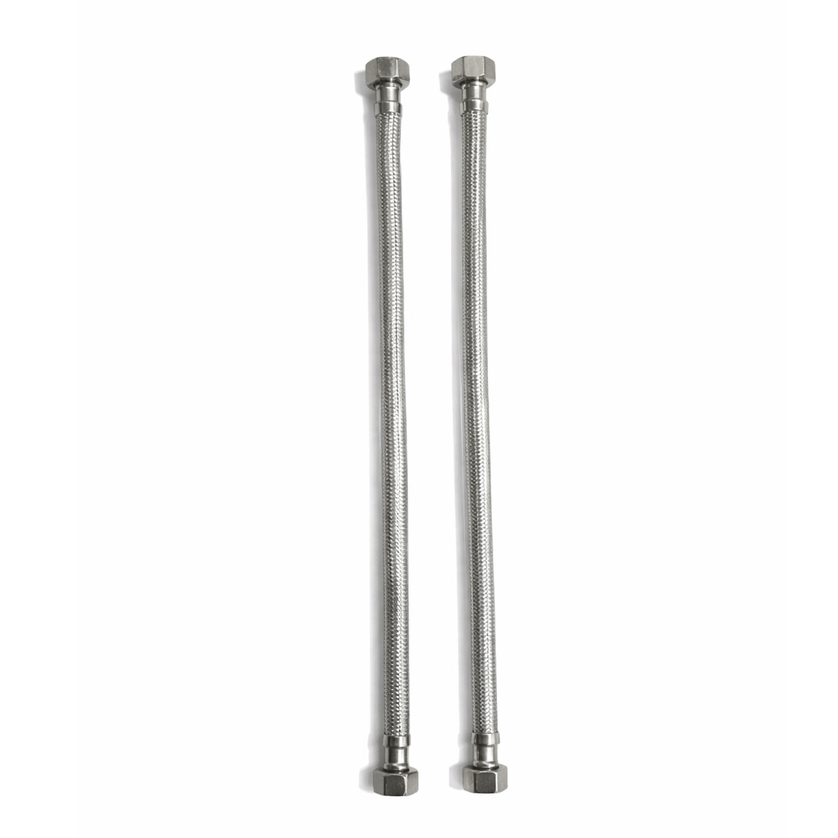 TEMU Set 2 Manguera de acero Inoxidable Trenzado hembra g1/2" 40cm ,Flexible Para Grifo y calentador de Agua