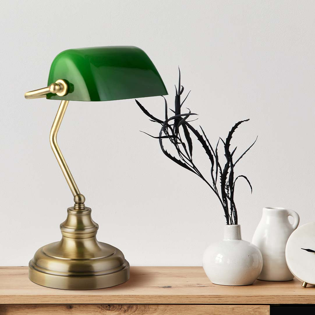 Elegant Bankers Table Lamp for Home Office