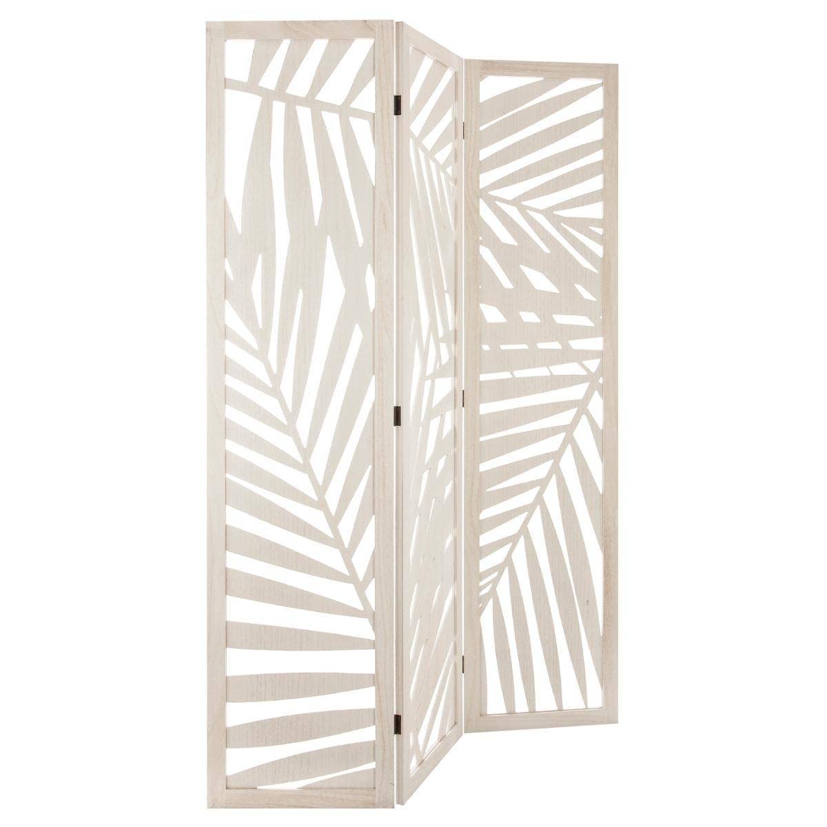 Leaf Screen - Wood - White H170 Cm