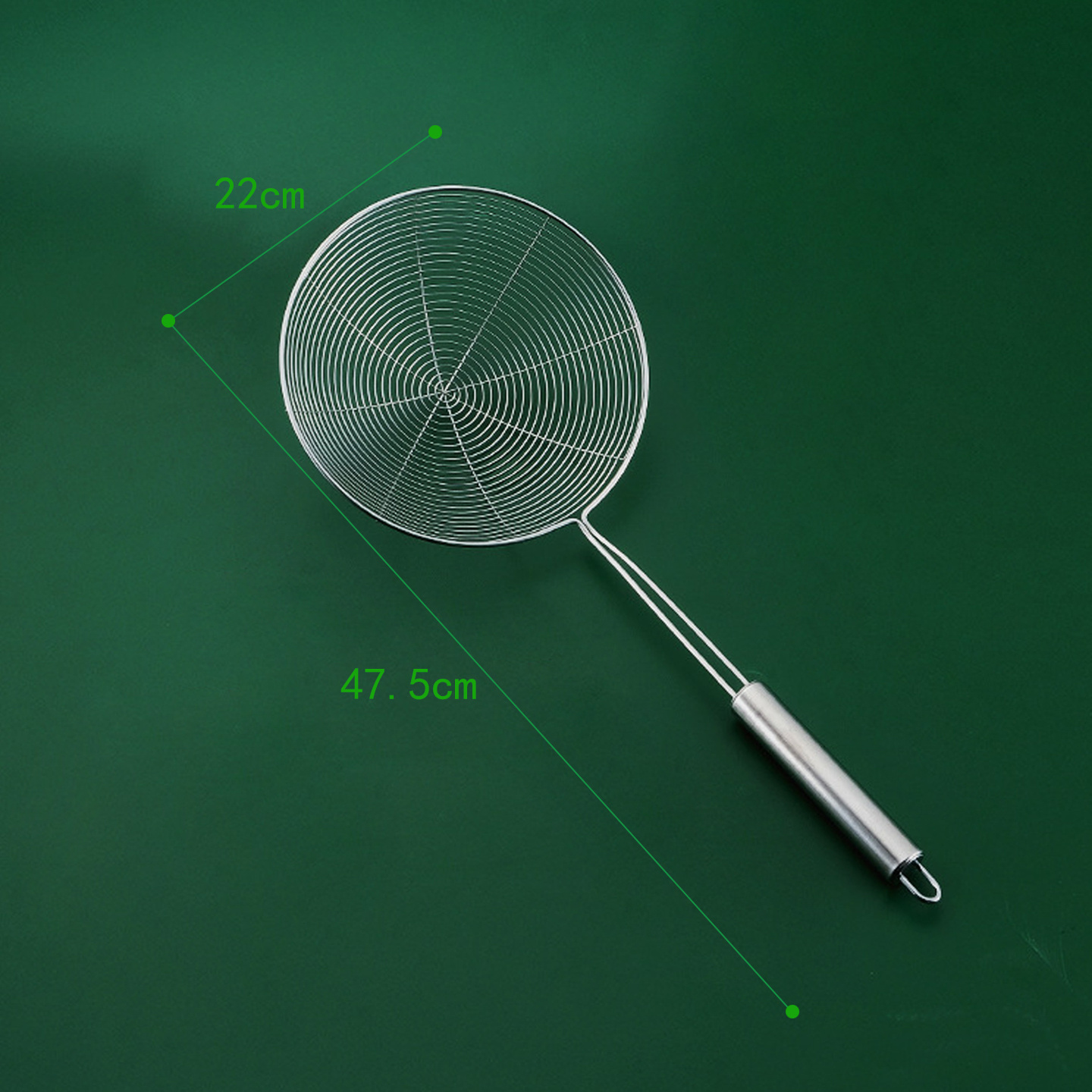 TEMU Colador de Acero Inoxidable / Espumadera de Malla para Frituras / Escurridor de Verduras y Pasta / Colador con Asa de Acero / Set de Coladores