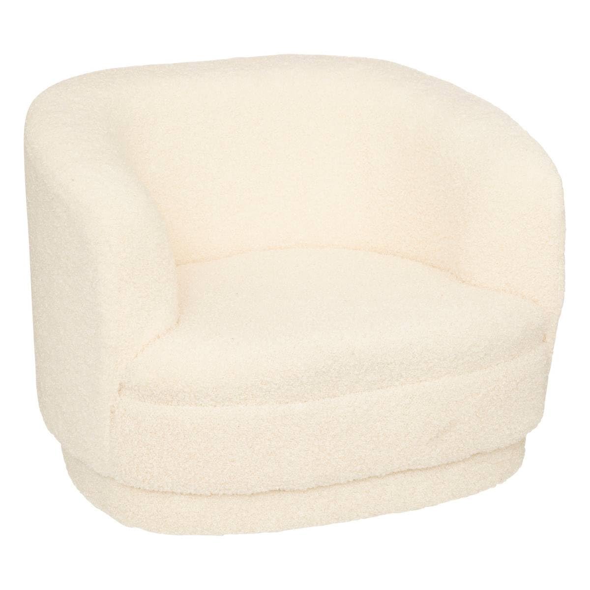 Child's Armchair - Curly - White