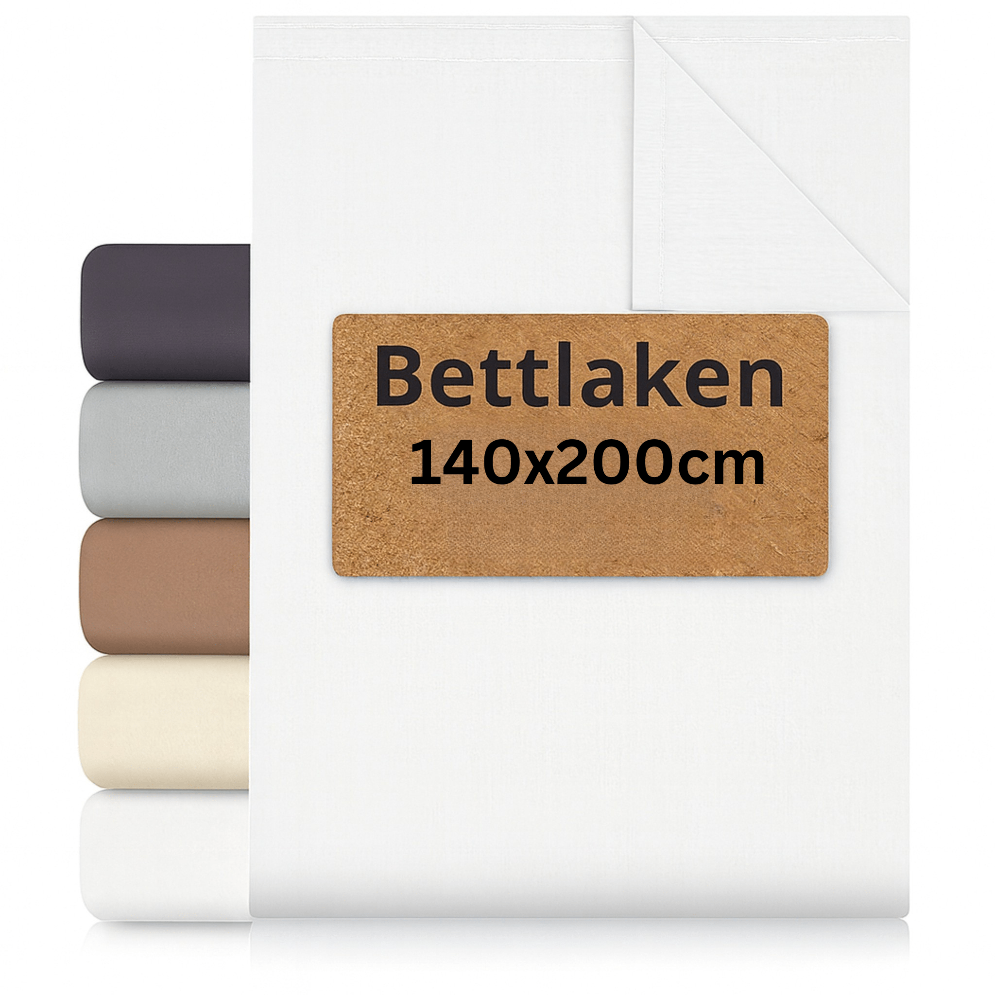 Image of 1- Fitted Sheet 150x250 Cm - Bed Sheet Linen Sheet Household Sheet - 100% Cotton - Tablecloth Beer Bench Cover - Summer Blanket Bed Throw