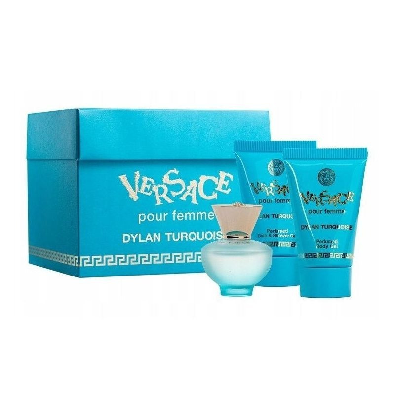 Image of Pour Femme Turquoise 5ml Edt Eau De Toilette + 2x25ml Shower Gel Set, Women's Gift Idea For Her