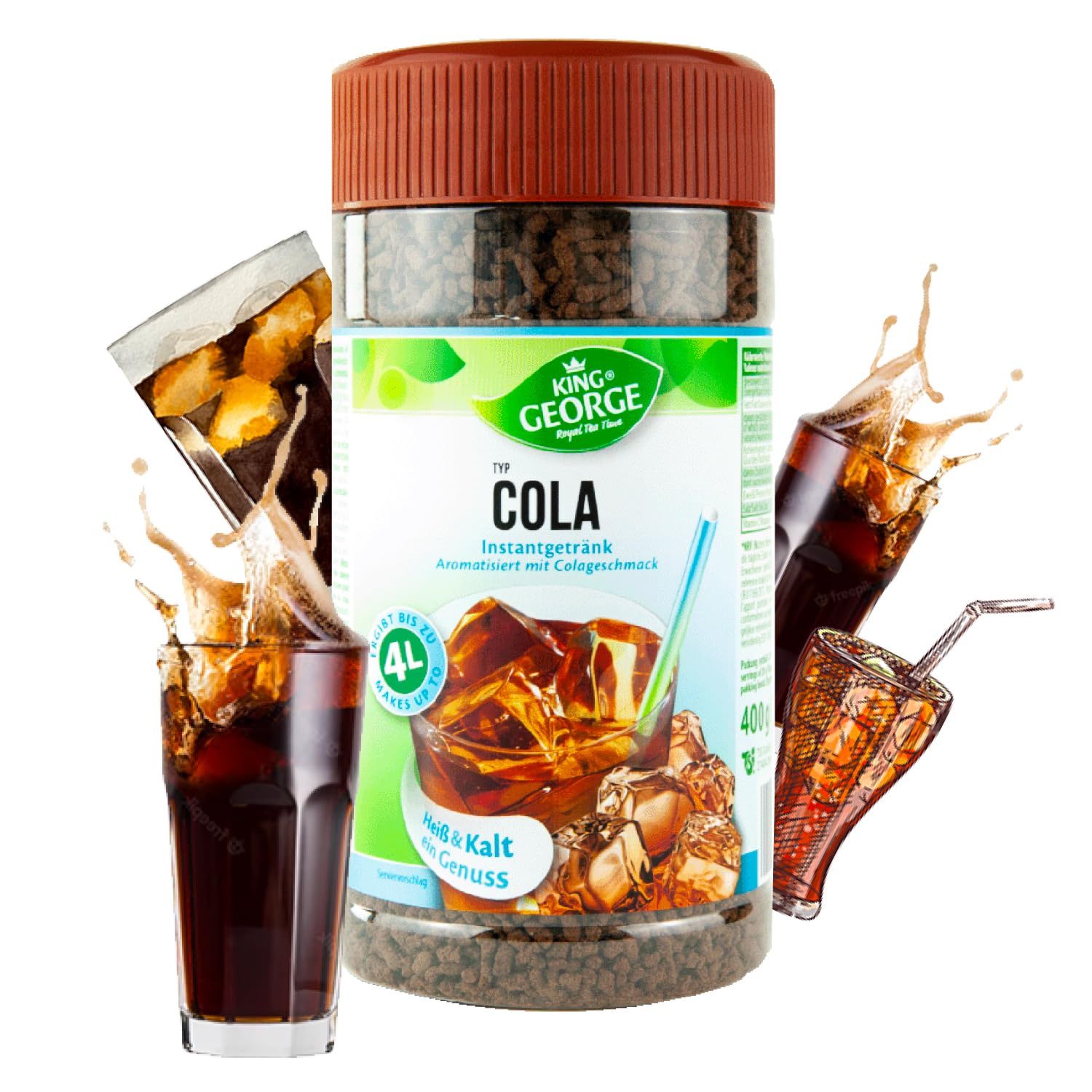 King George Instant Tee Cola 400g Drink Powder, Refreshing Beverage
