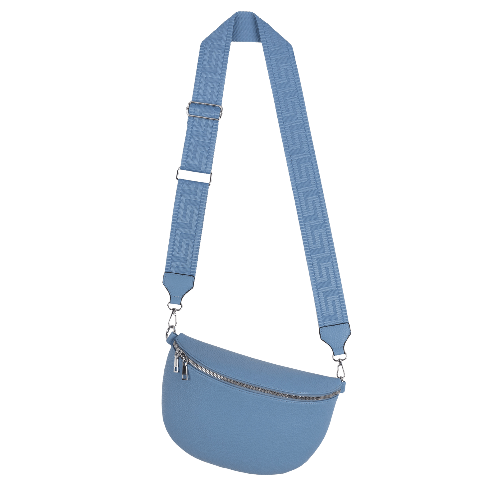 Waist Bag Xl 28x18x11cm Women' Crossbody Bag Hip Bag Made Of Artificial Leather Italy Design Shoulder Bag With Zipper Adjustable Shoulder Strap