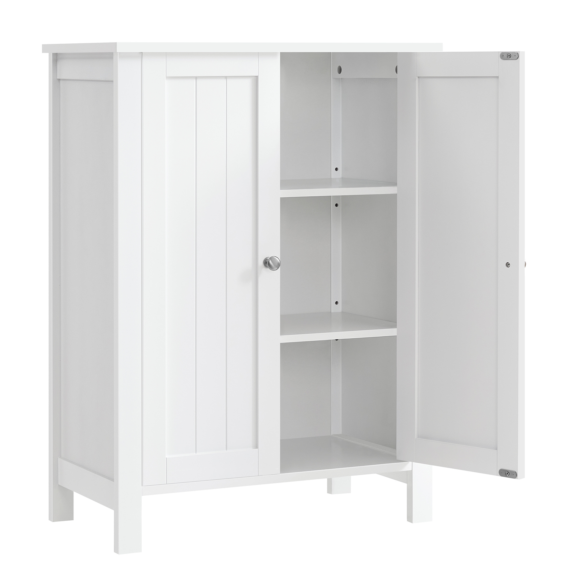 TEMU Mueble de Baño con Patas, Armario de Almacenamiento, 2 Estantes Ajustables, 30 x 60 x 80 cm