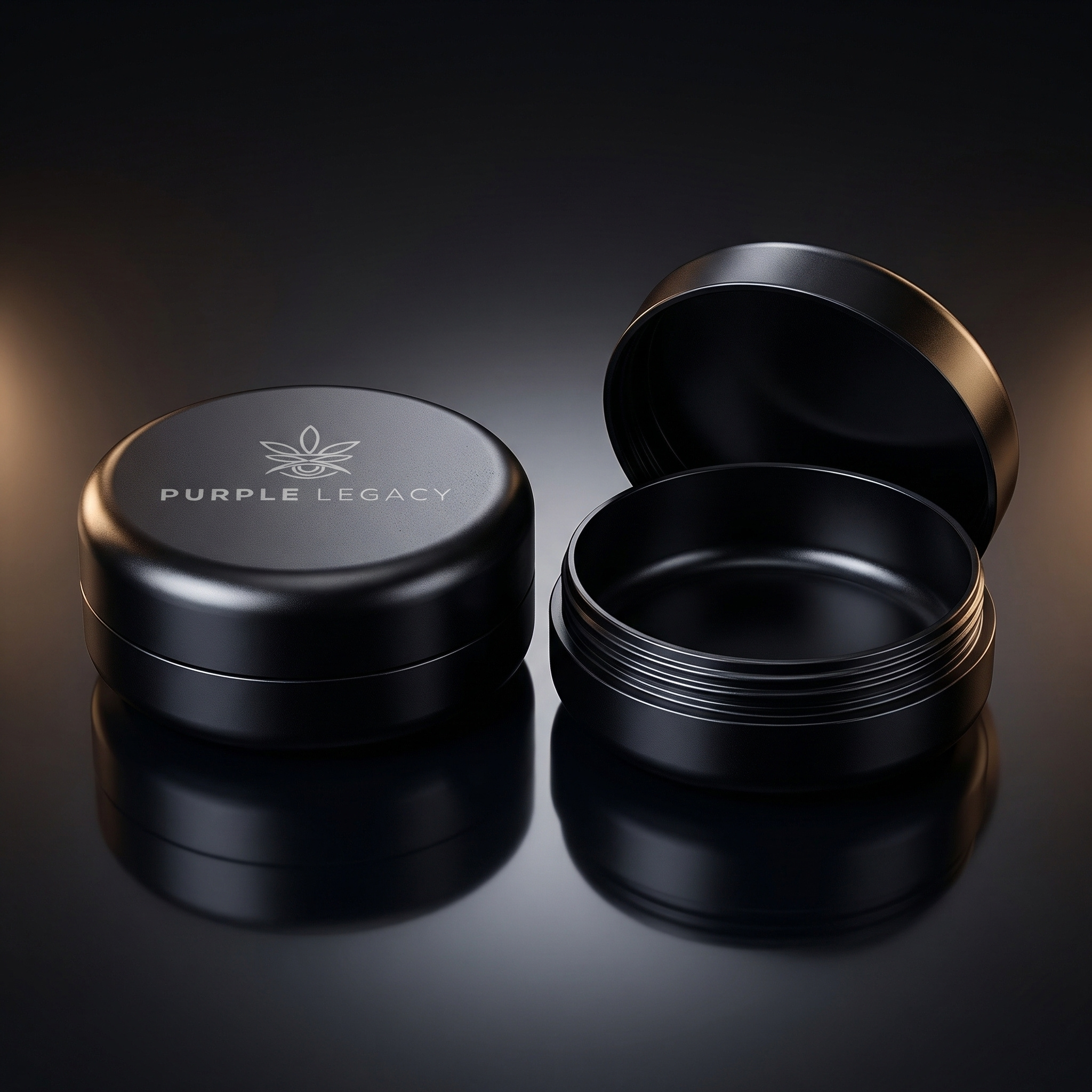 2-piece Stash Box, Aluminum Can, Waterproof, Airtight, Size 5.5cm X 2.4cm, Uv Light Protected Box For Pills, Herbs, Spices