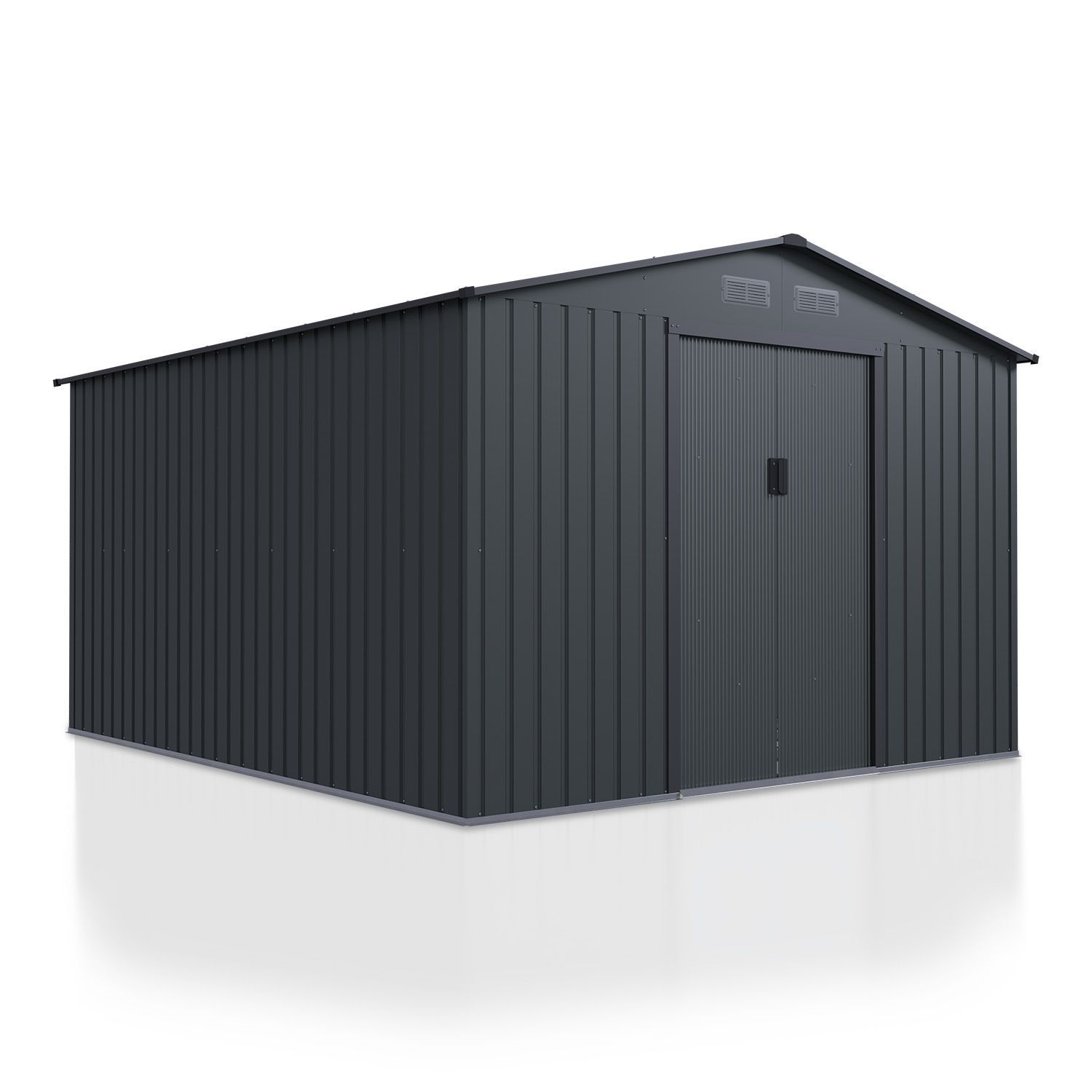 E-shop Gerätehaus Geräteschuppen Schuppen Metall Pultdach Satteldach Gartenhaus
