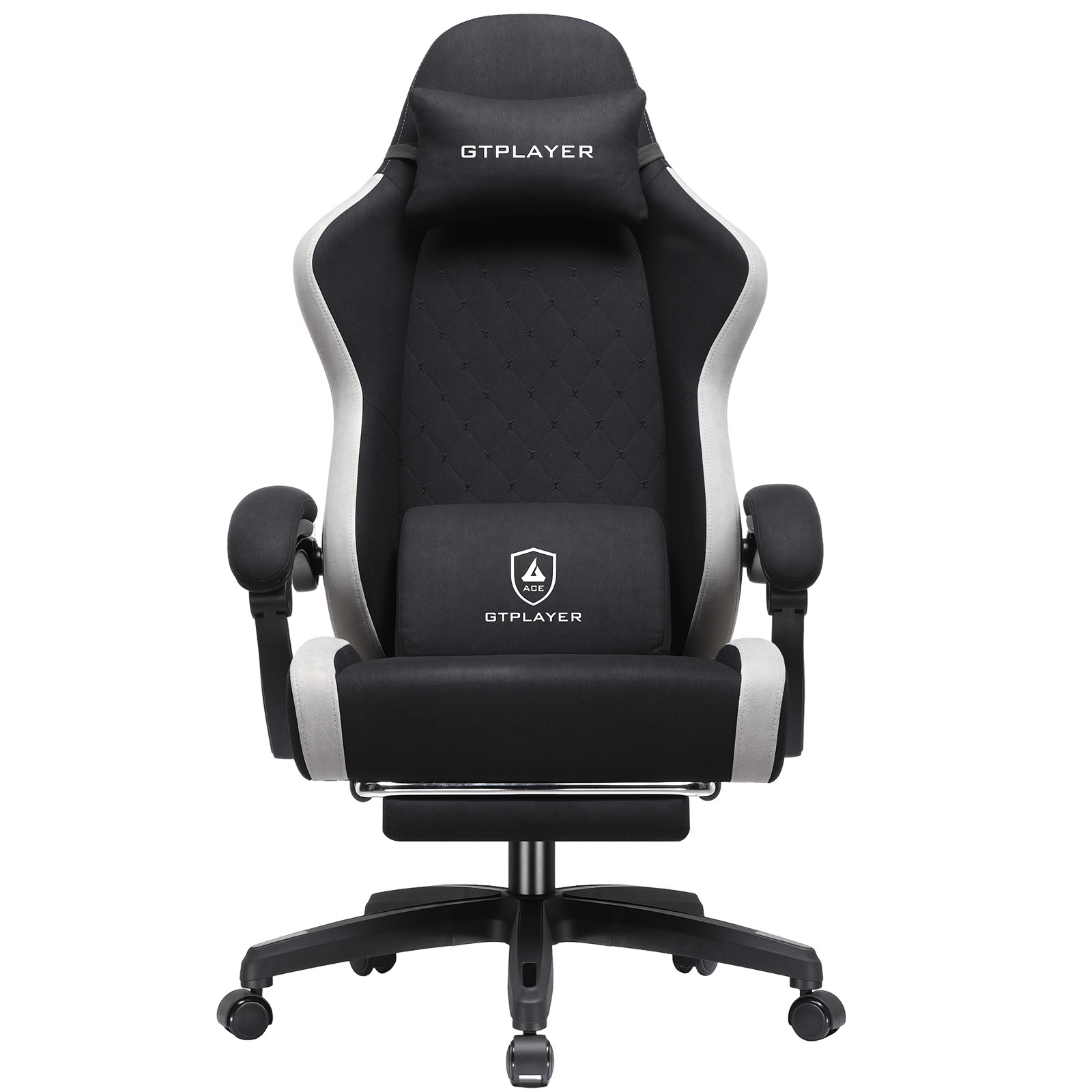 item picture gaming chair with footrest ergonomic computer desk chair with   cushion home office high back support lumbar support heavy duty wide