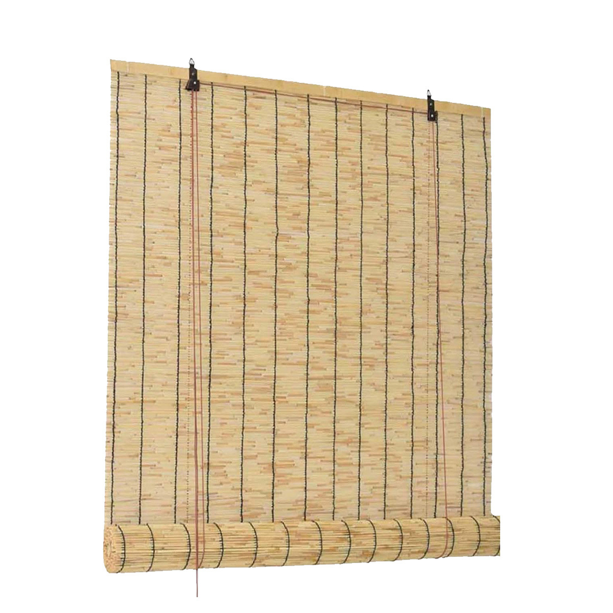 TEMU Store de fenêtre en Bambou avec enroulement manuel, privée et , coloris naturel- Longueur 120 x Hauteur 200 cm