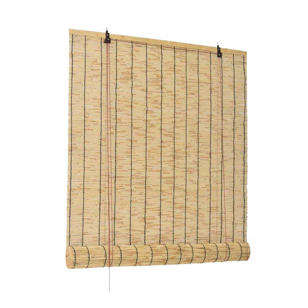 TEMU Store de fenêtre en Bambou avec enroulement manuel, privée et , coloris naturel- Longueur 100 x Hauteur 180 cm