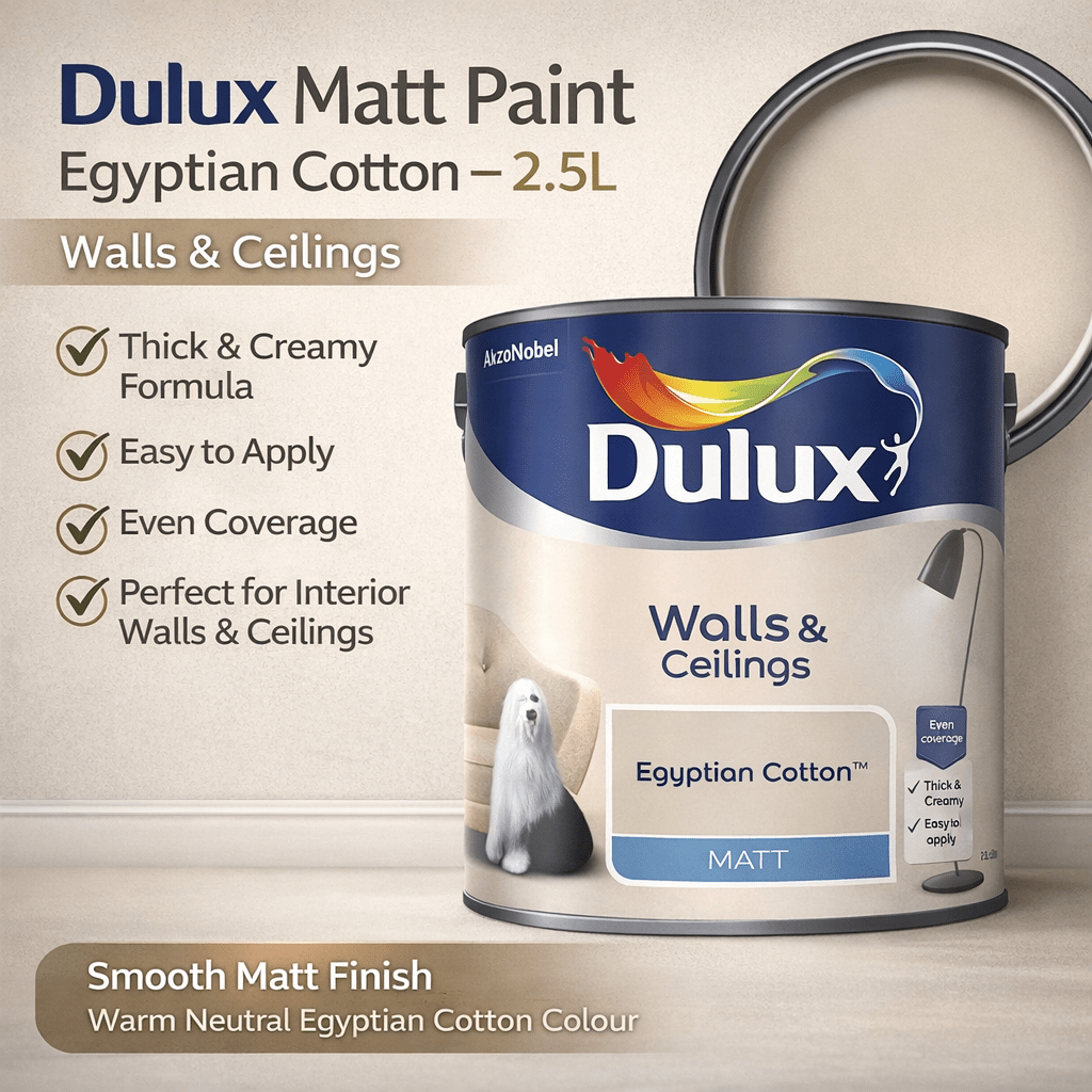 item picture   matt emulsion 2 5l   smooth creamy interior wall ceiling paint modern flat  