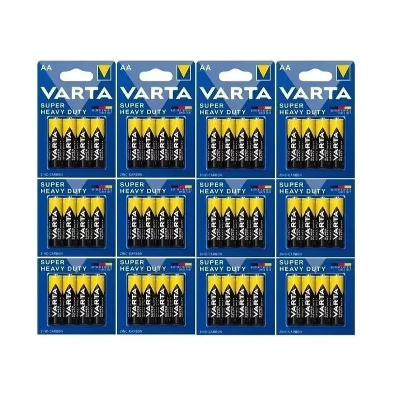 TEMU Paquete de 12 pilas VARTA Duty de -carbono de 1.5V R03 AA, 4 paquetes de una, para controles remotos y relojes
