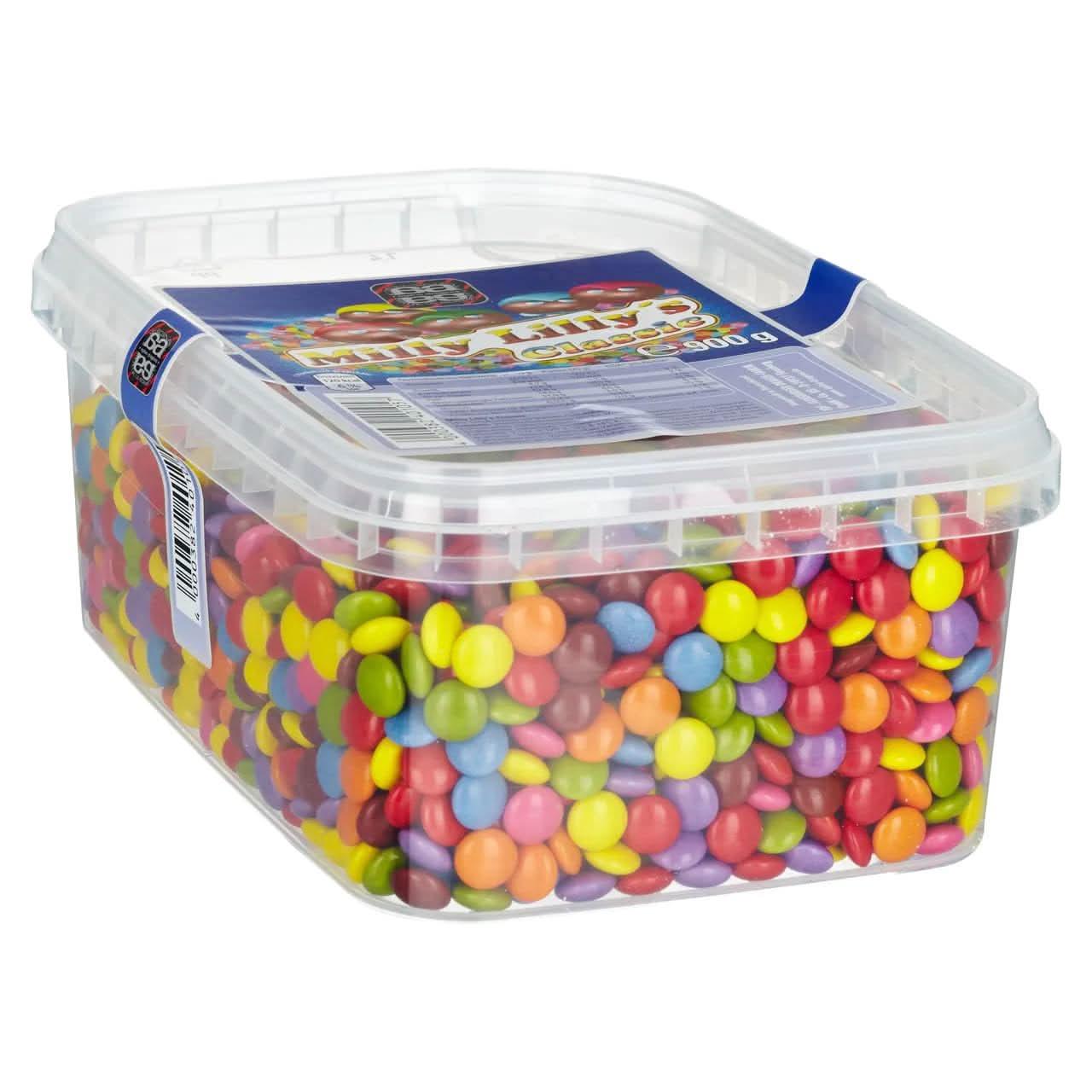 Image of Agilus Milly Lilly's Classic - Chocolate Dragees For Baking & Decorating - Colorful Chocolate Lentils Crunchy & Melt-in-your-mouth - 900g