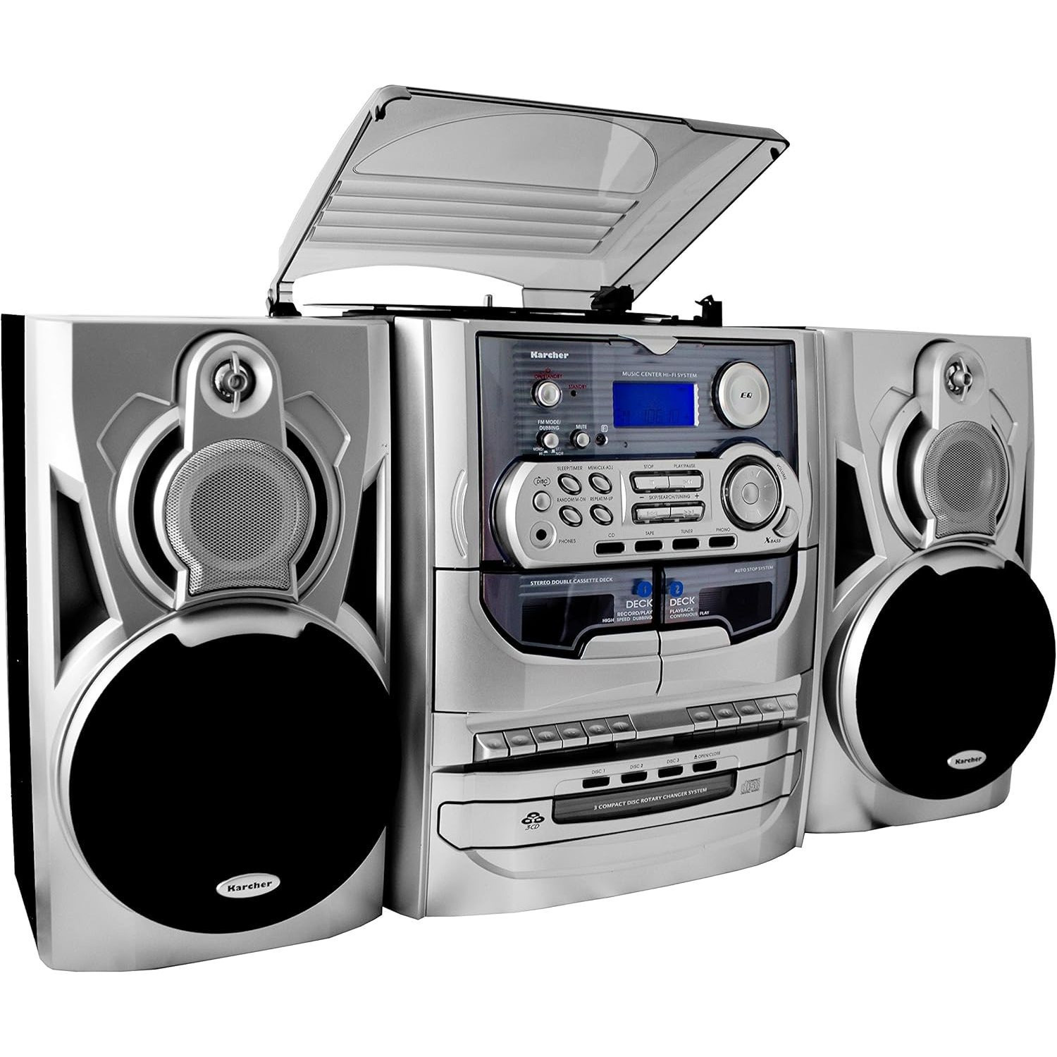 Kärcher With Cd Player, Record Player, Cassette Deck, And Radio, Including Remote Control, Ka 5300
