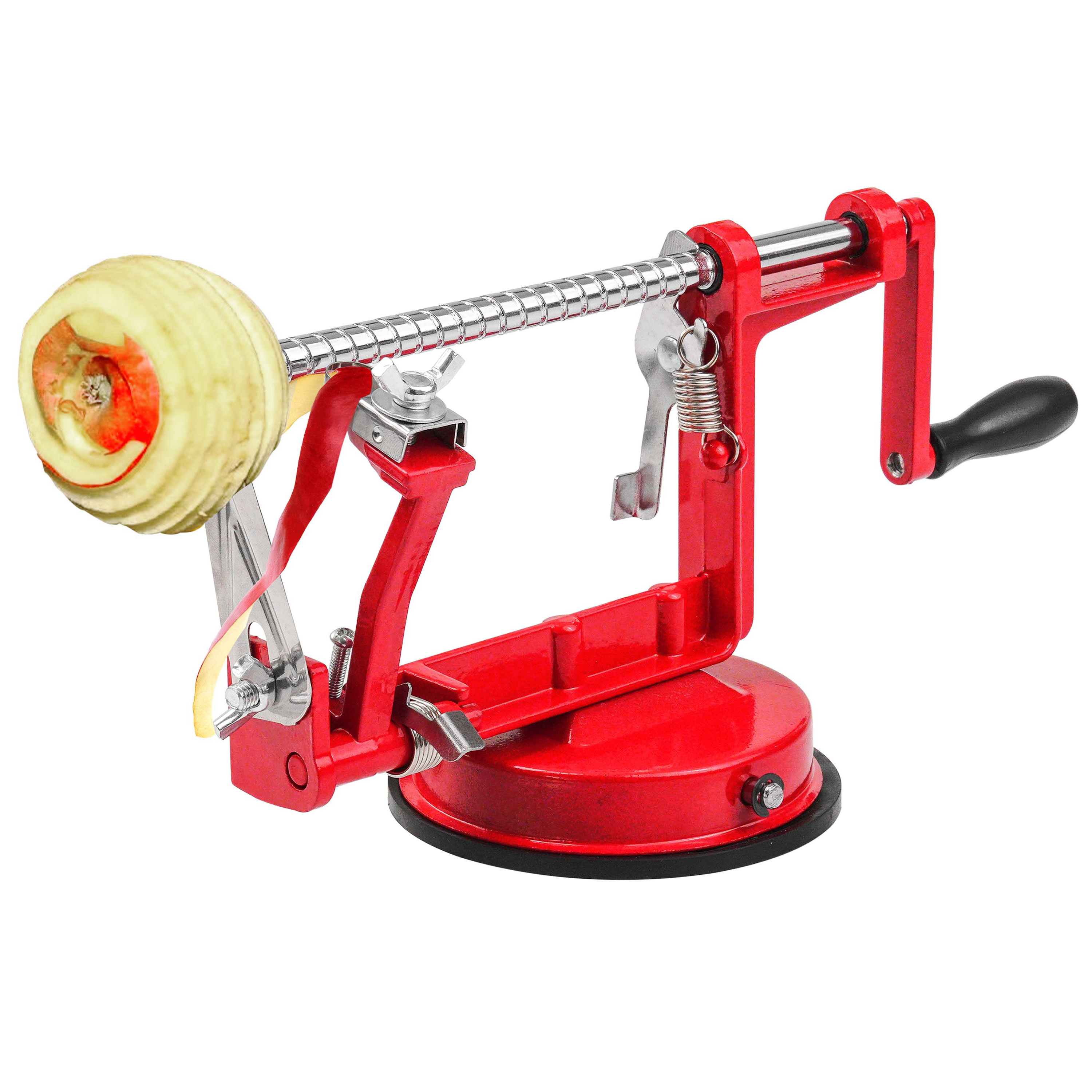 TEMU Peeler Slicer Corer, 3 In Peeling Machine For Vegetables And Fruits, Stainless Steel Adjustable Blade, Anti Slip Suction Base