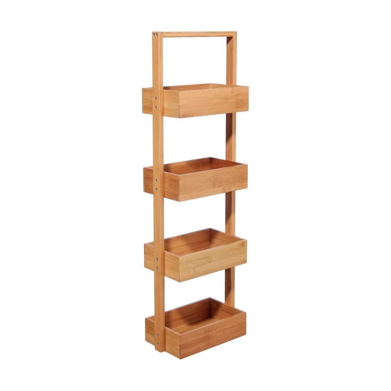 Furniture Storage 4 Baskets In Bamboo