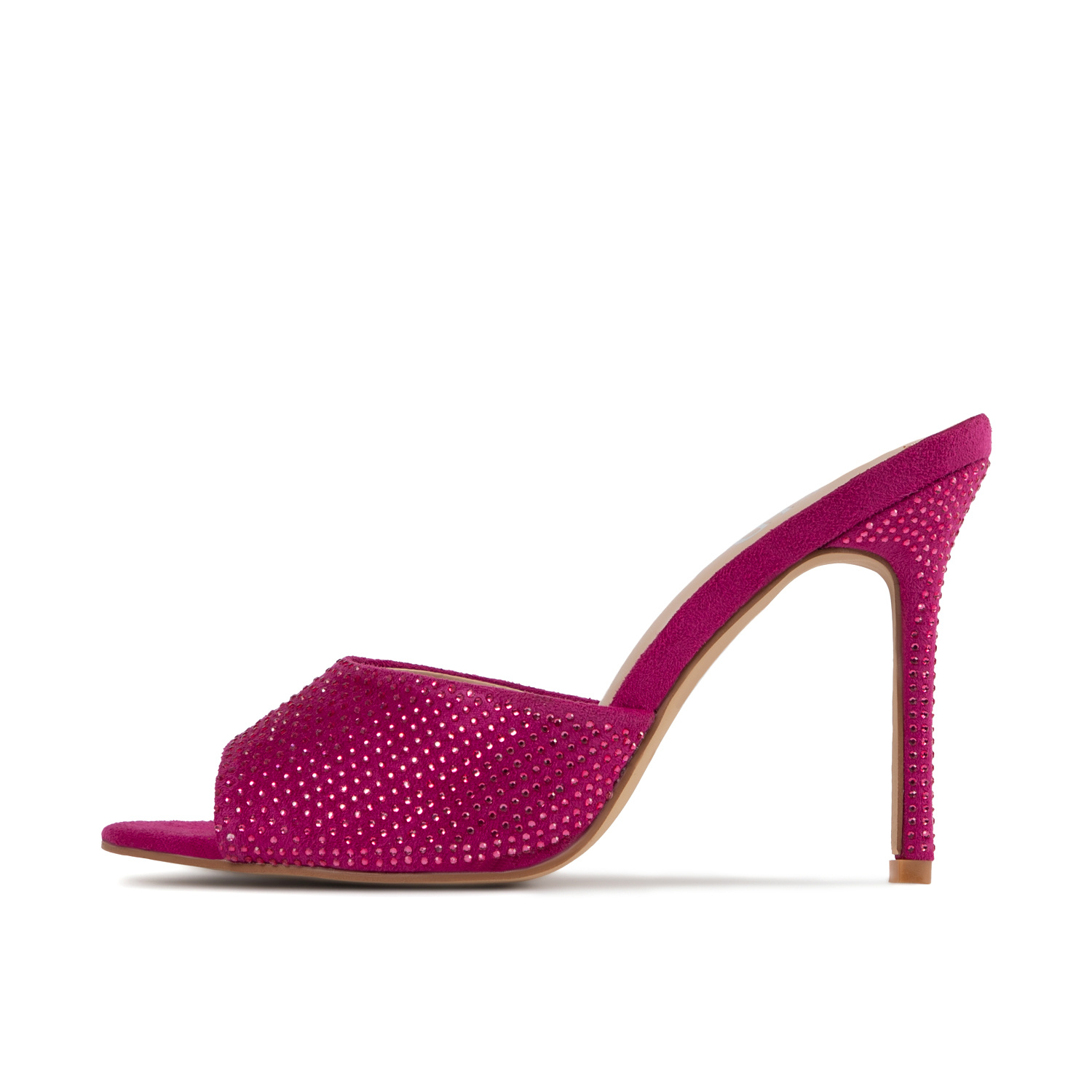 Aamirah Heeled Mule In Dark Pink