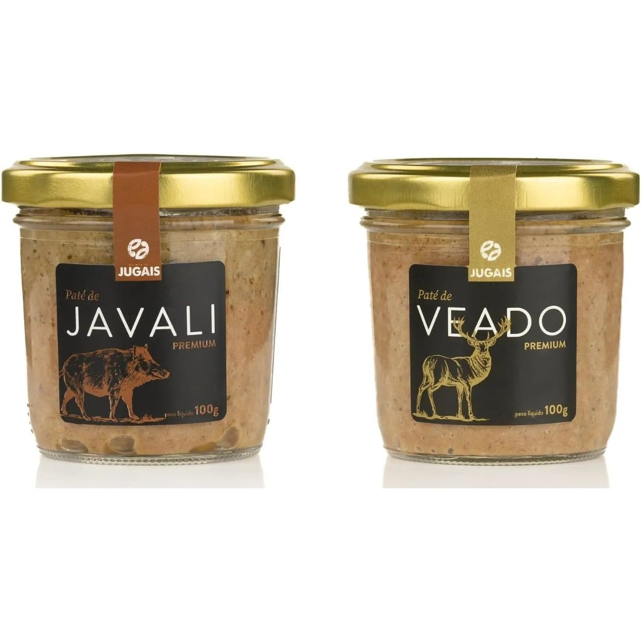 Image of Gourmet Wild And Deer Hunting Pâté Pack 2 X 100 G Glass Jars Selection Of Hunting Spread For Toast, Bread And Appetizers