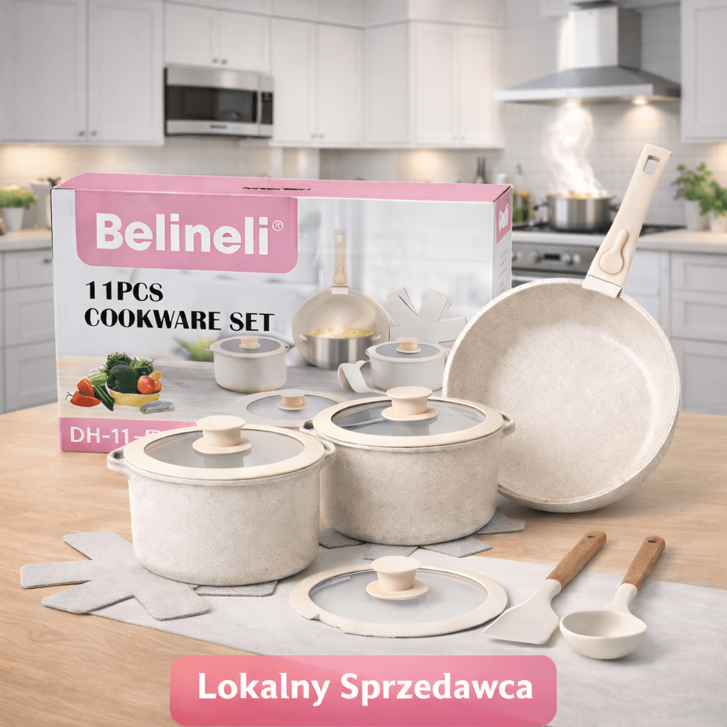 TEMU 11pcs Cookware Set, 11 In 1, Ceramic Kitchen Set, Pots And Frying Pan With Detachable Handle, Oven And , Thick Base, Complete Cooking Set, Easy